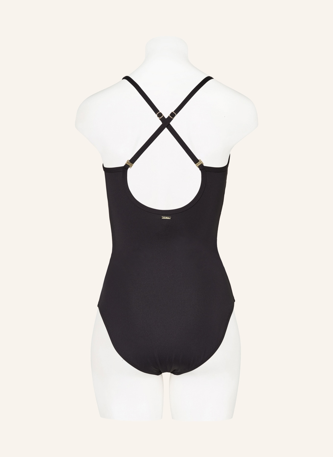 CYELL Swimsuit CAVIAR in wrap look, Color: BLACK (Image 4)