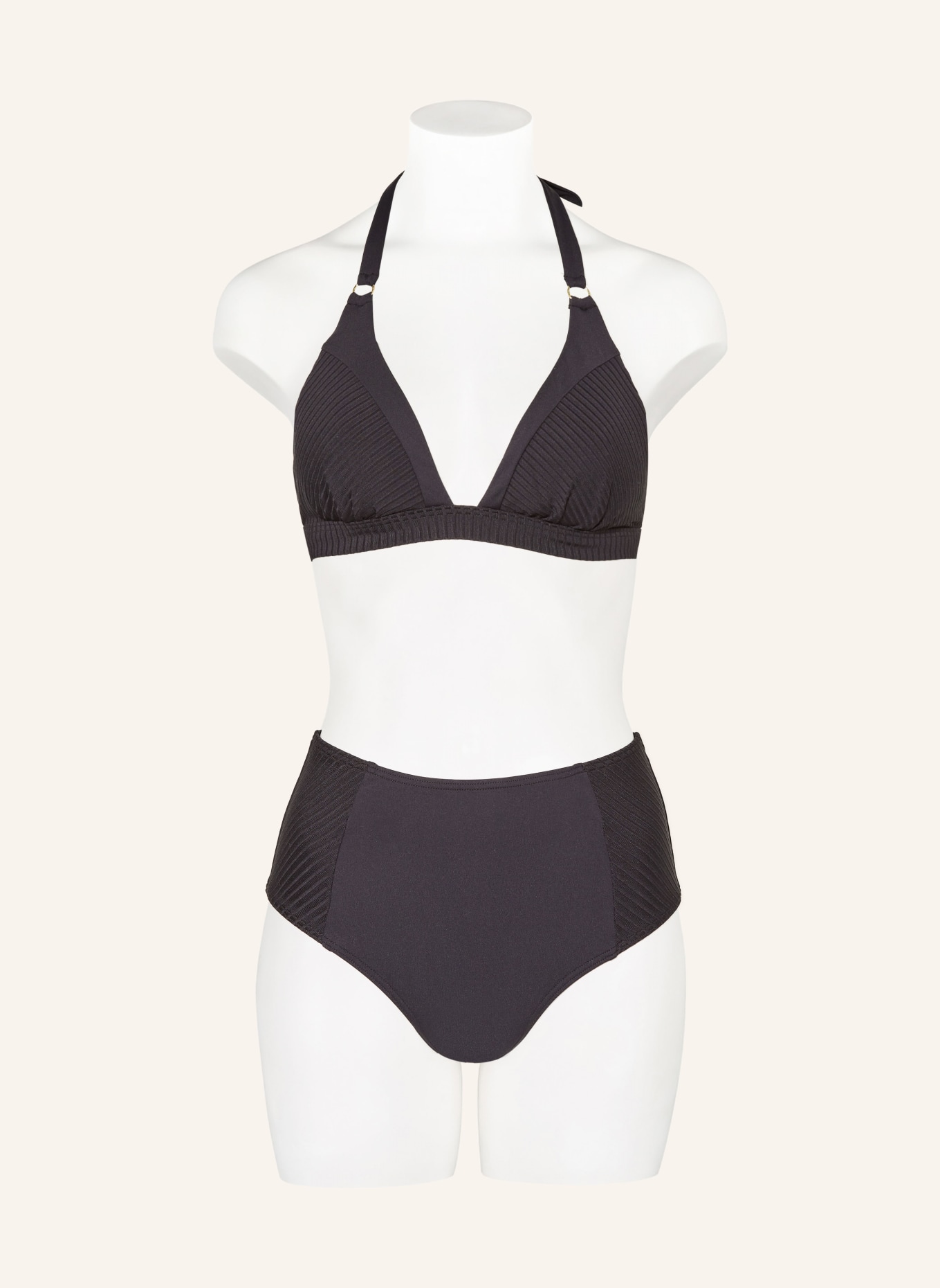 CYELL High-waist bikini bottoms CAVIAR, Color: BLACK (Image 2)