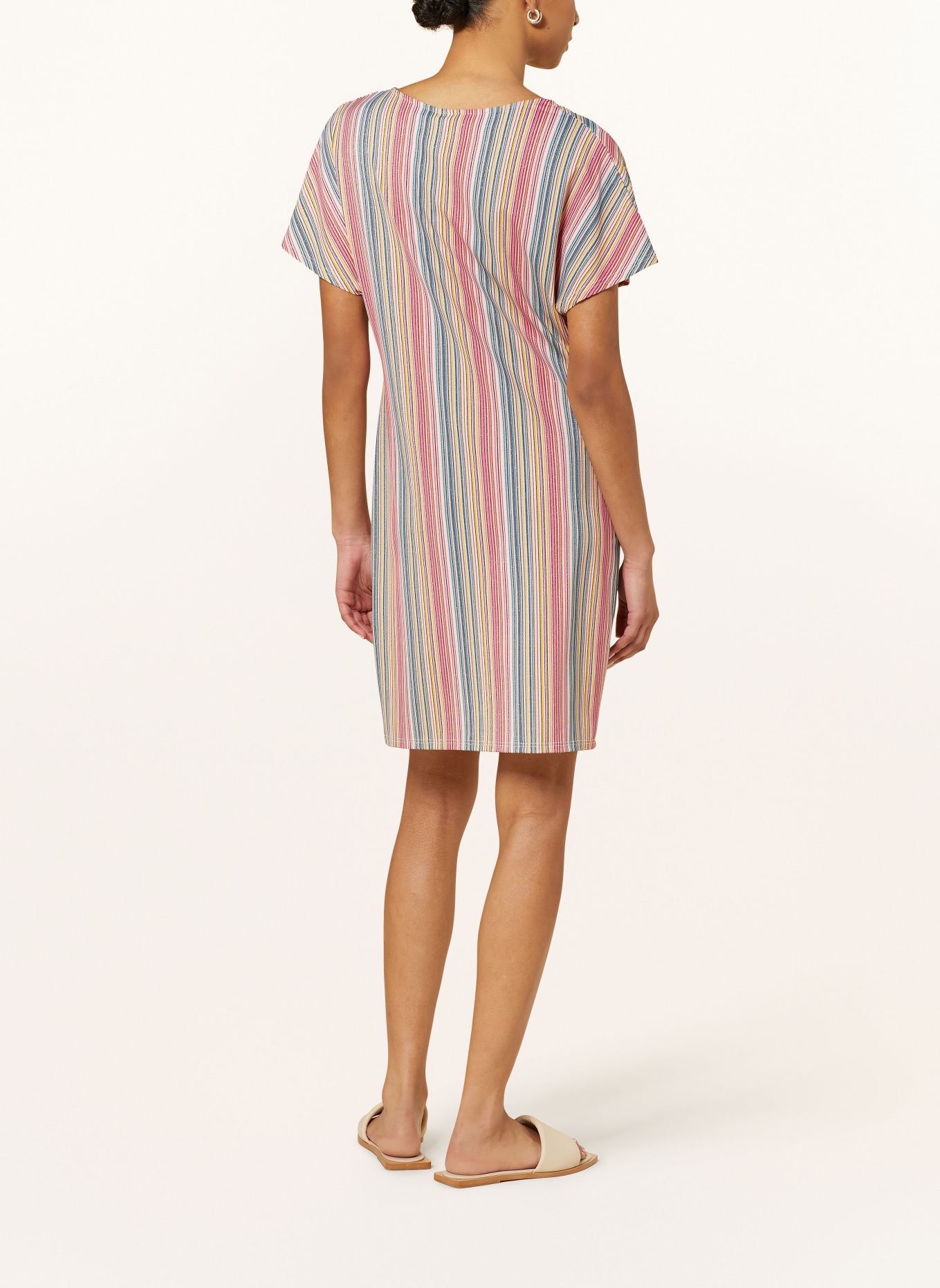 CYELL Plážové šaty s třpytivou přízí, Barva: RŮŽOVÁ/ TMAVĚ ŽLUTÁ/ MODRÁ (Obrázek 3)