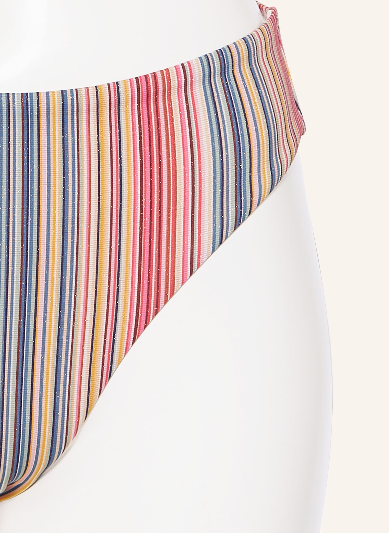 CYELL High-waist bikini bottoms COLOR DASH, Color: PINK/ TEAL/ DARK YELLOW (Image 4)