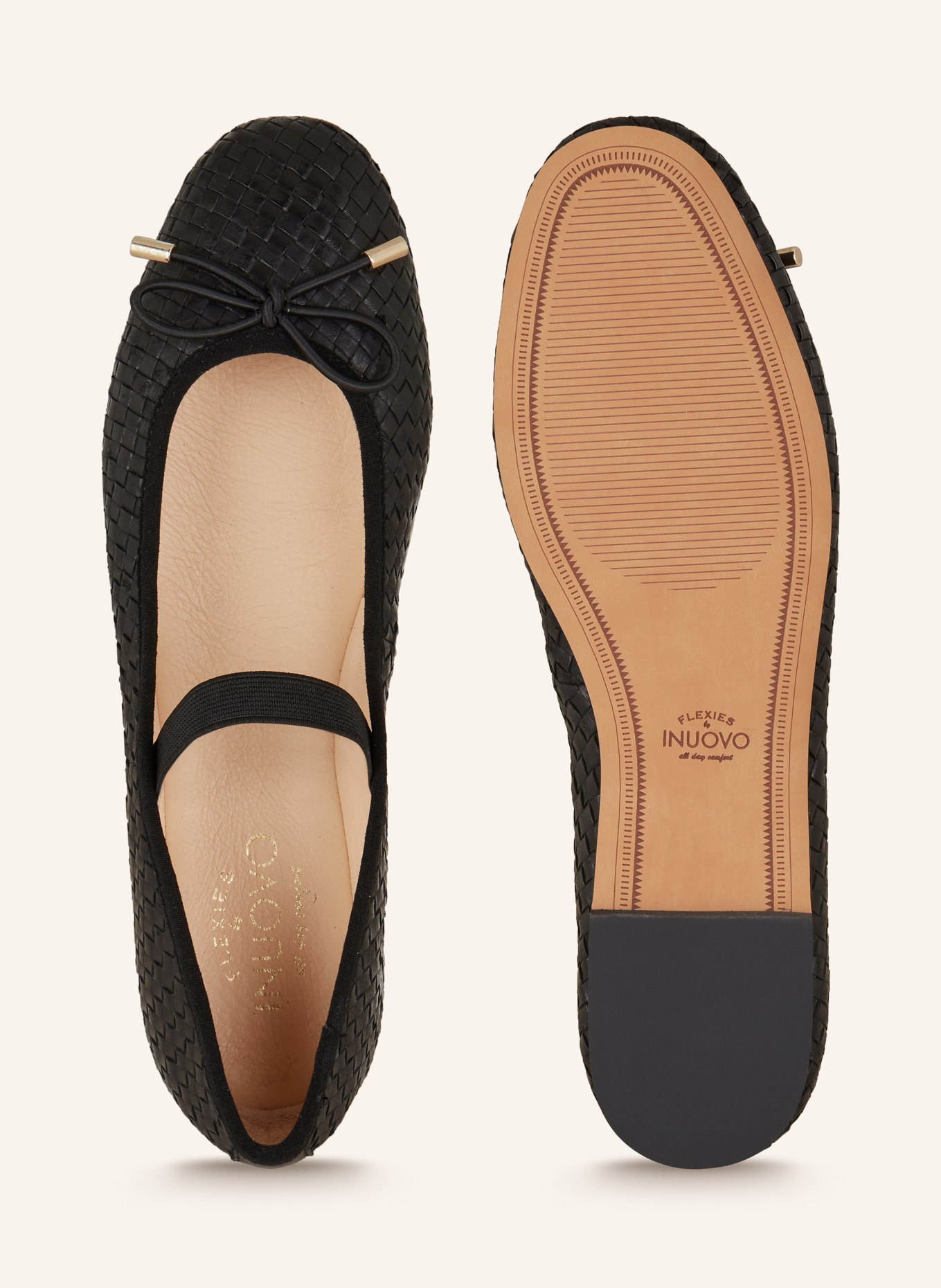 INUOVO Ballet flats, Color: BLACK (Image 5)