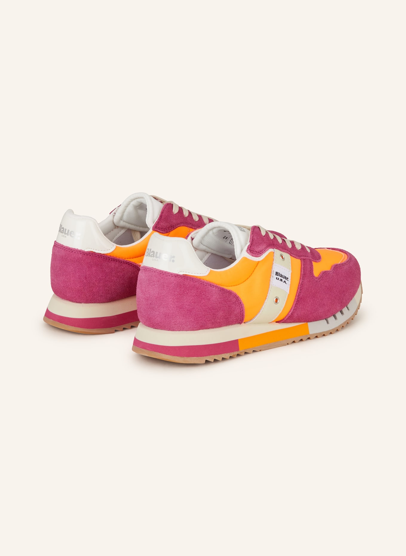 Blauer Sneaker MELROSE, Farbe: FUCHSIA/ NEONORANGE (Bild 2)