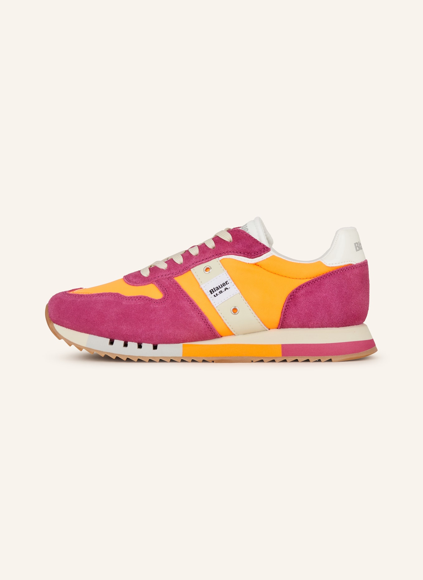 Blauer Sneaker MELROSE, Farbe: FUCHSIA/ NEONORANGE (Bild 4)