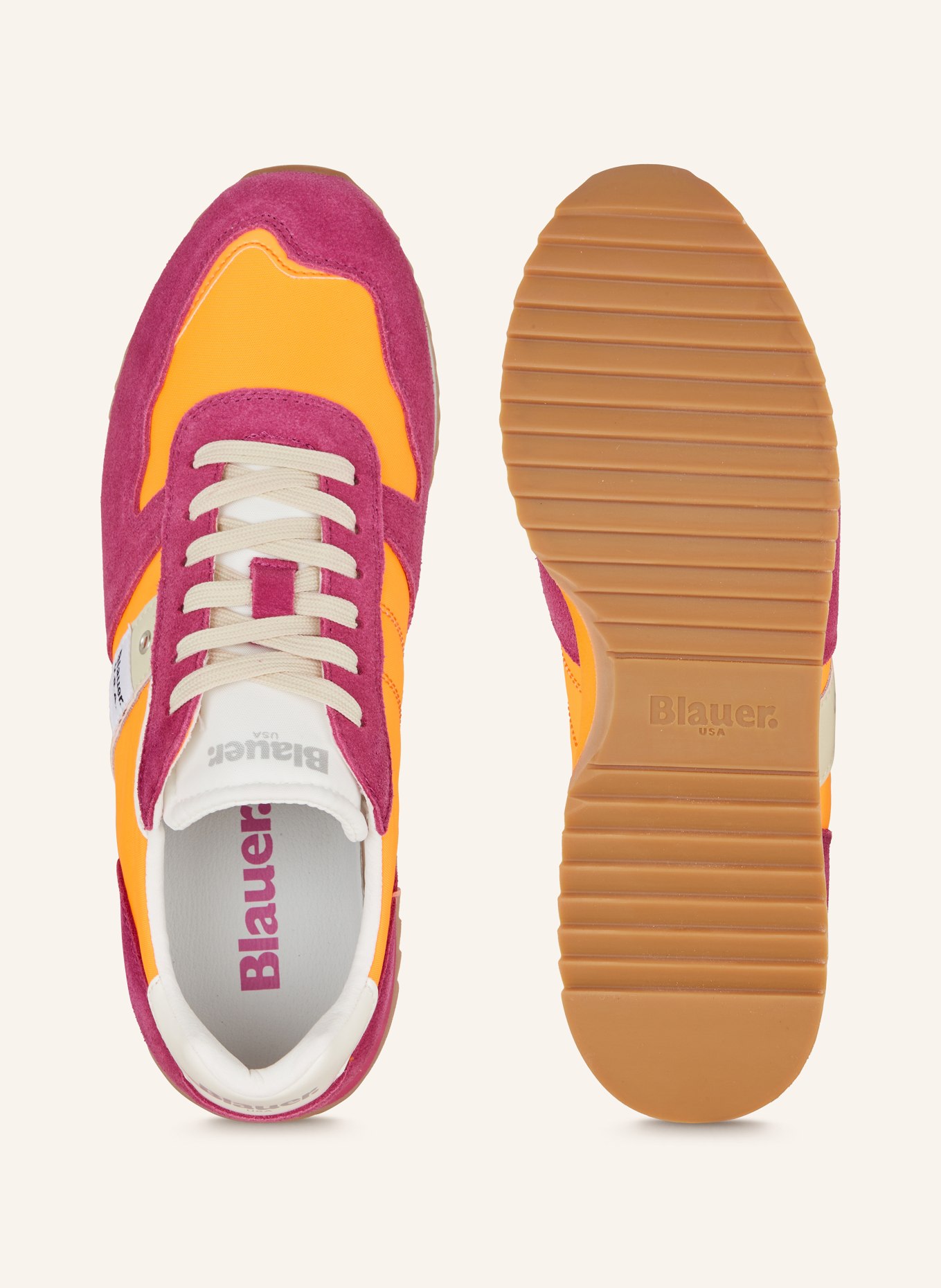 Blauer Sneaker MELROSE, Farbe: FUCHSIA/ NEONORANGE (Bild 5)