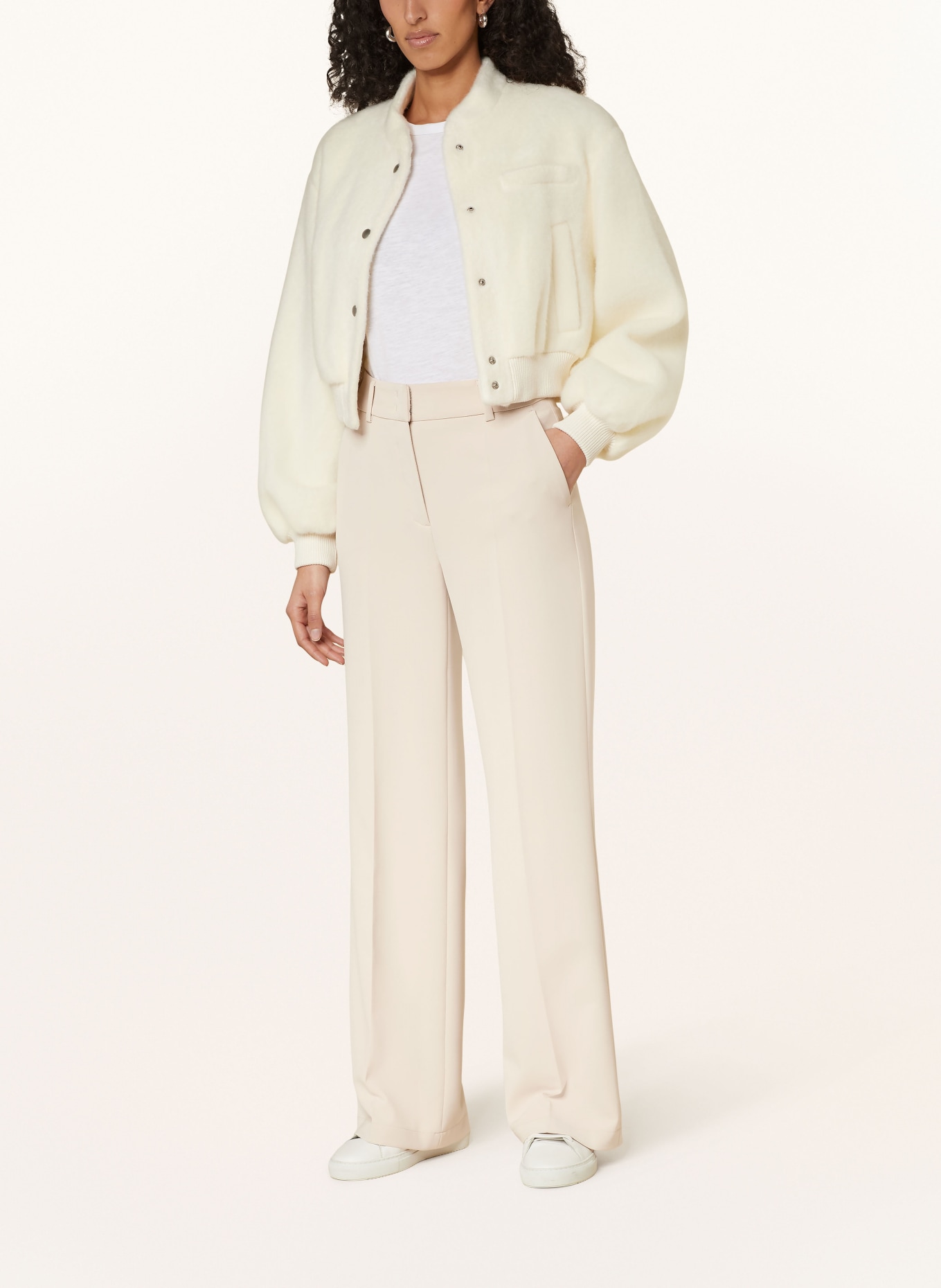 CAMBIO Wide leg trousers AMELIE, Color: CREAM (Image 2)