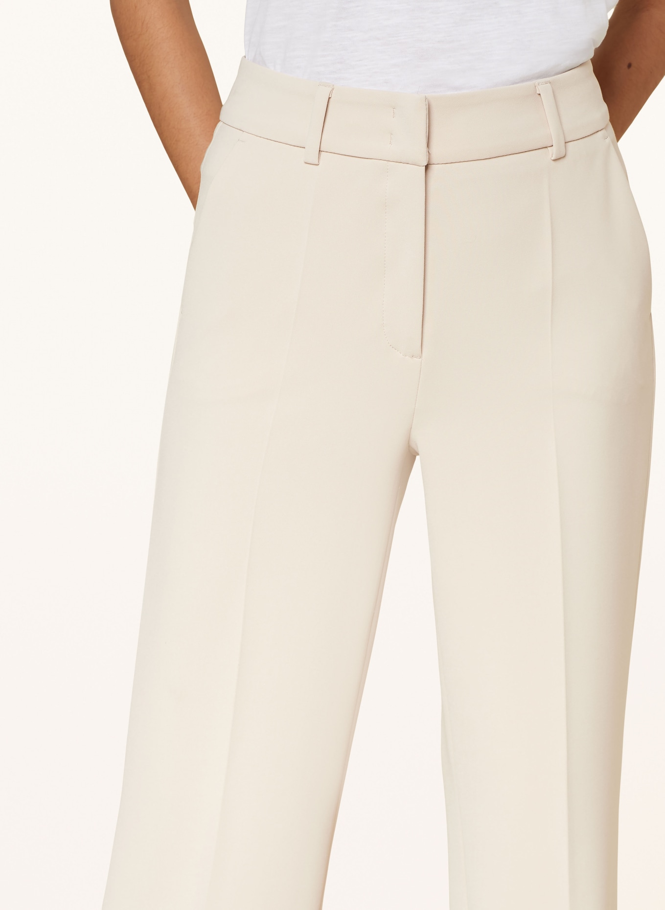 CAMBIO Wide leg trousers AMELIE, Color: CREAM (Image 5)