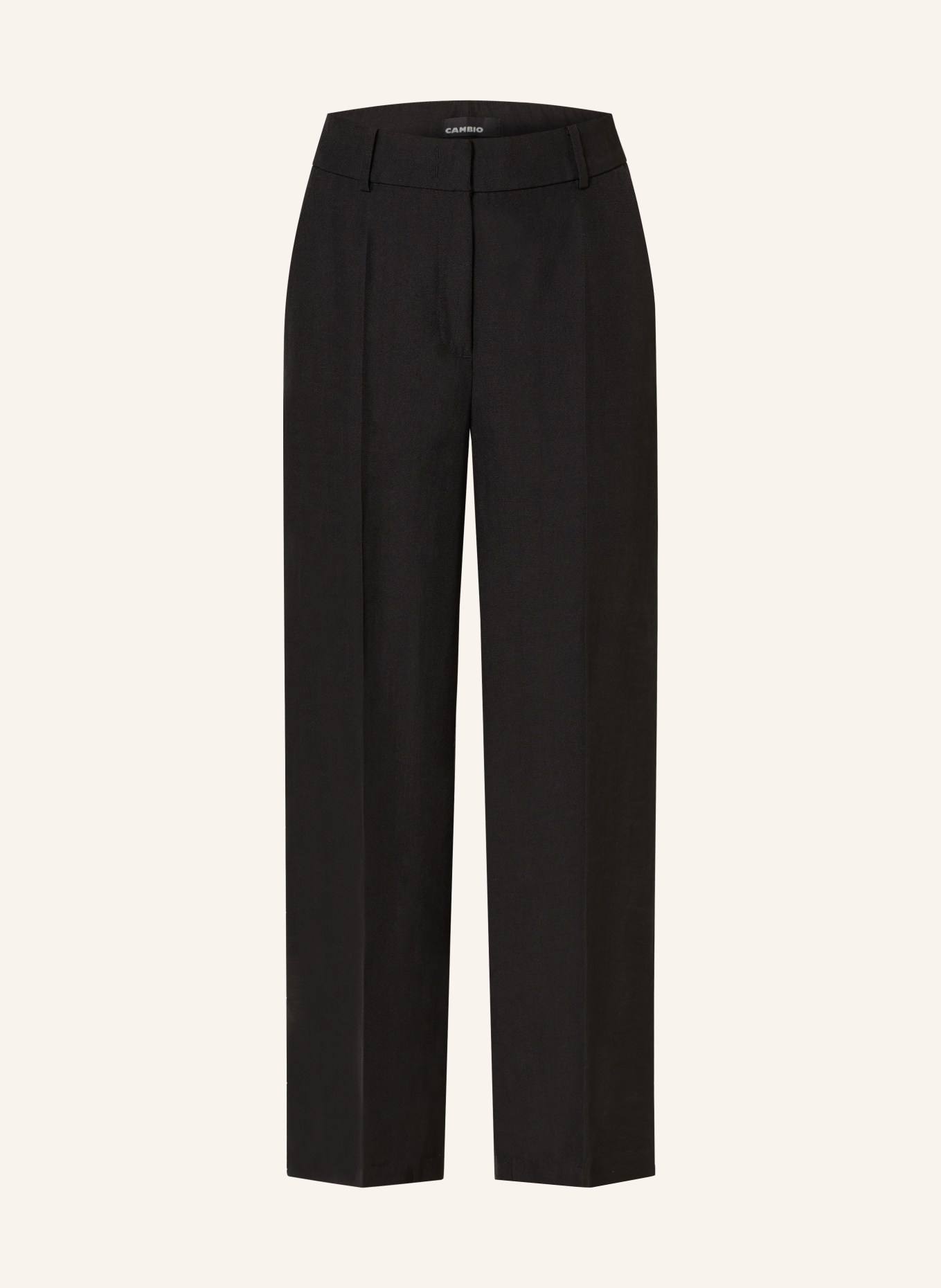 CAMBIO Culottes CALIFORNIA with linen: BLACK