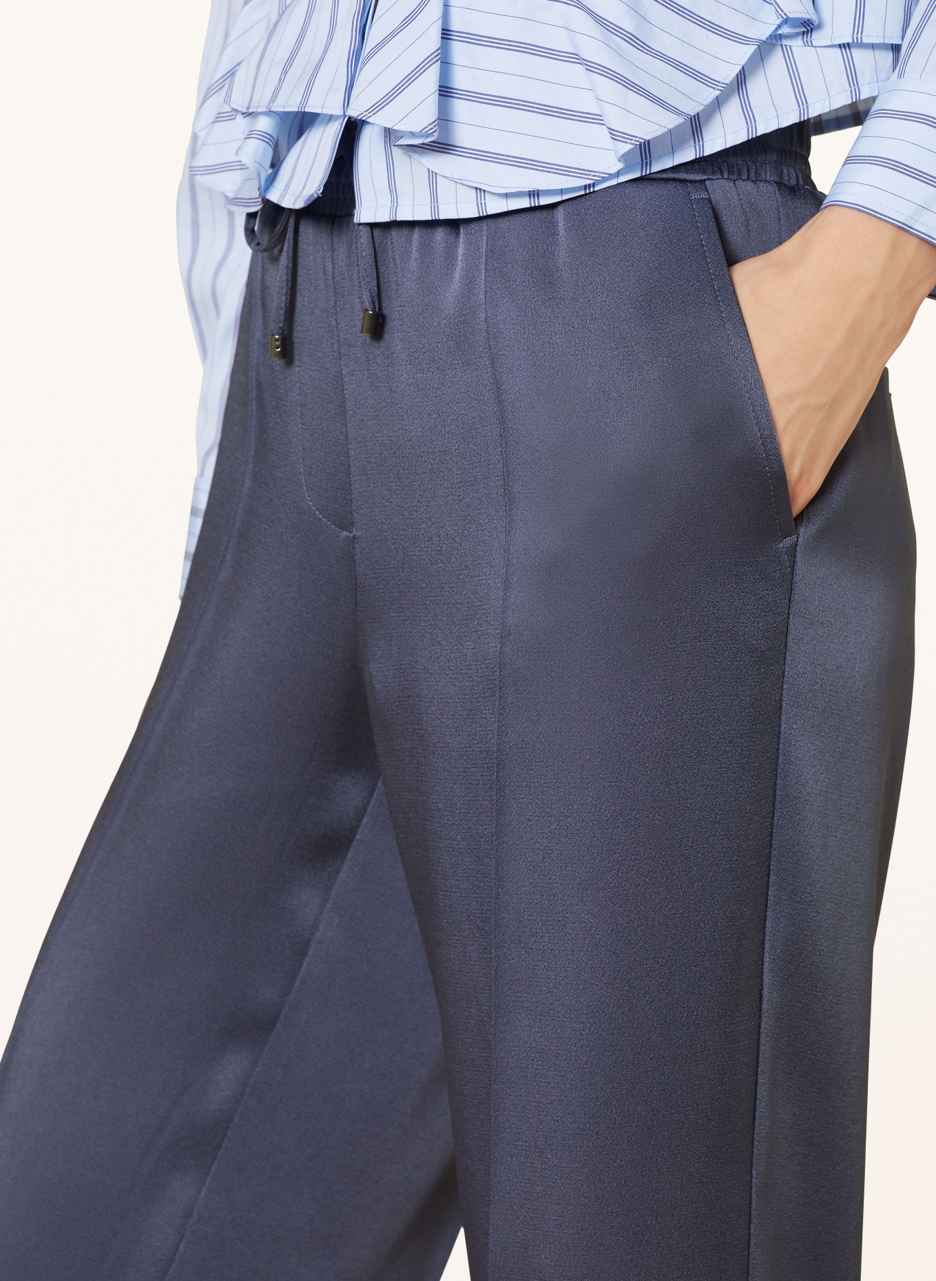 CAMBIO Wide leg trousers AVRIL, Color: BLUE (Image 5)