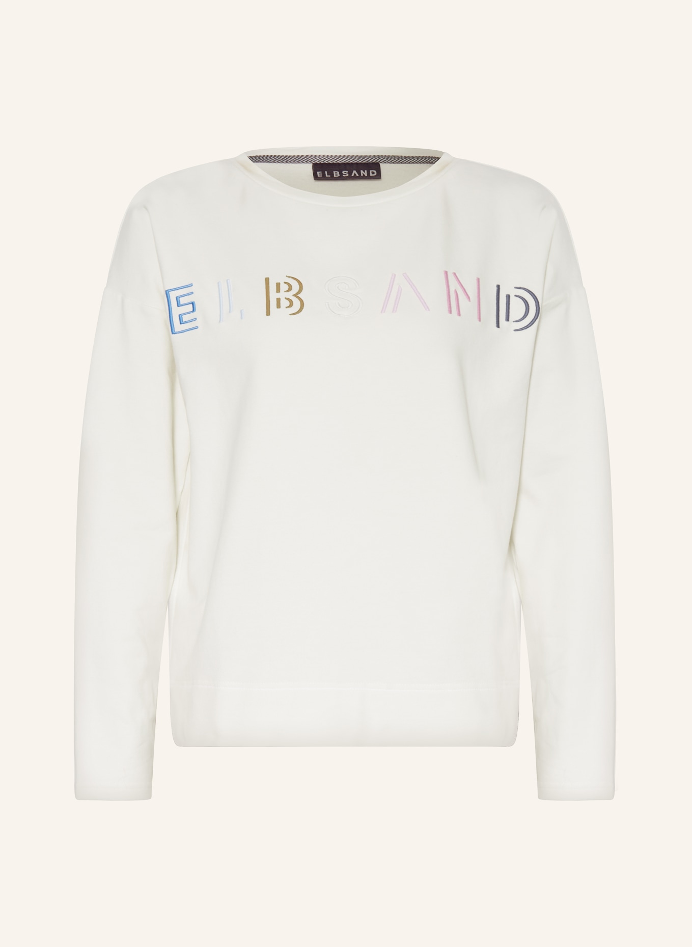 ELBSAND Sweatshirt ALMA, Farbe: WEISS/ BLAU/ ROSA (Bild 1)