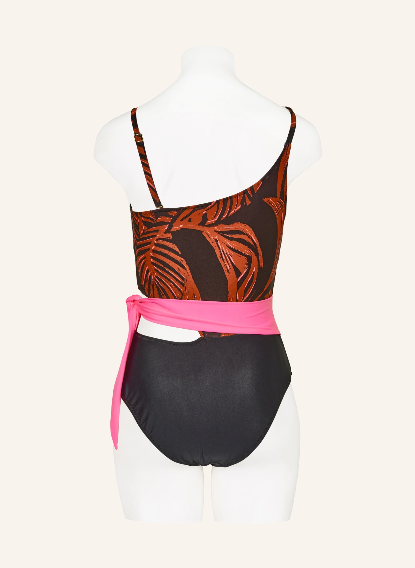 SPORTALM Swimsuit, Color: BLACK/ BROWN/ NEON PINK (Image 3)