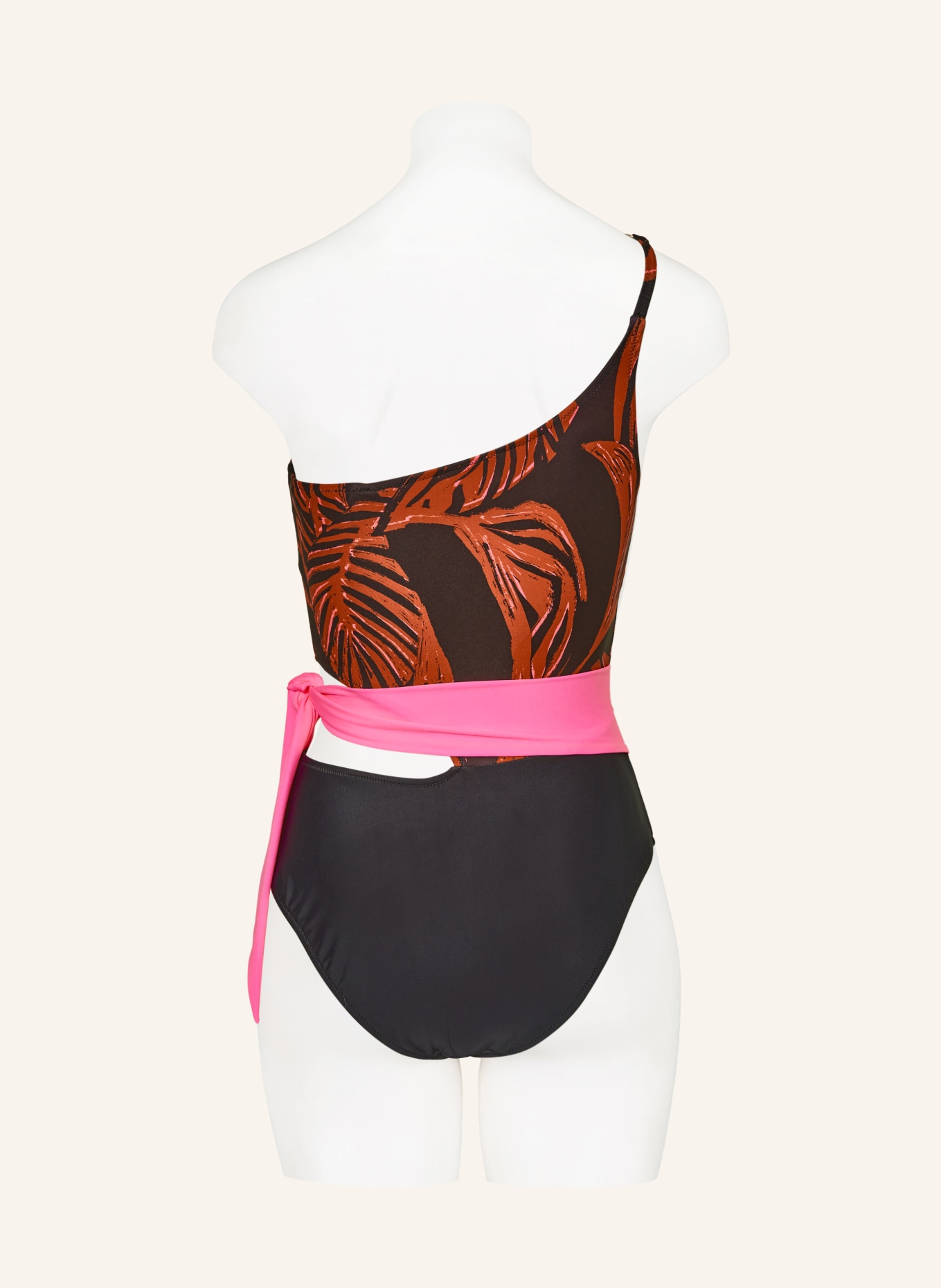 SPORTALM Swimsuit, Color: BLACK/ BROWN/ NEON PINK (Image 5)