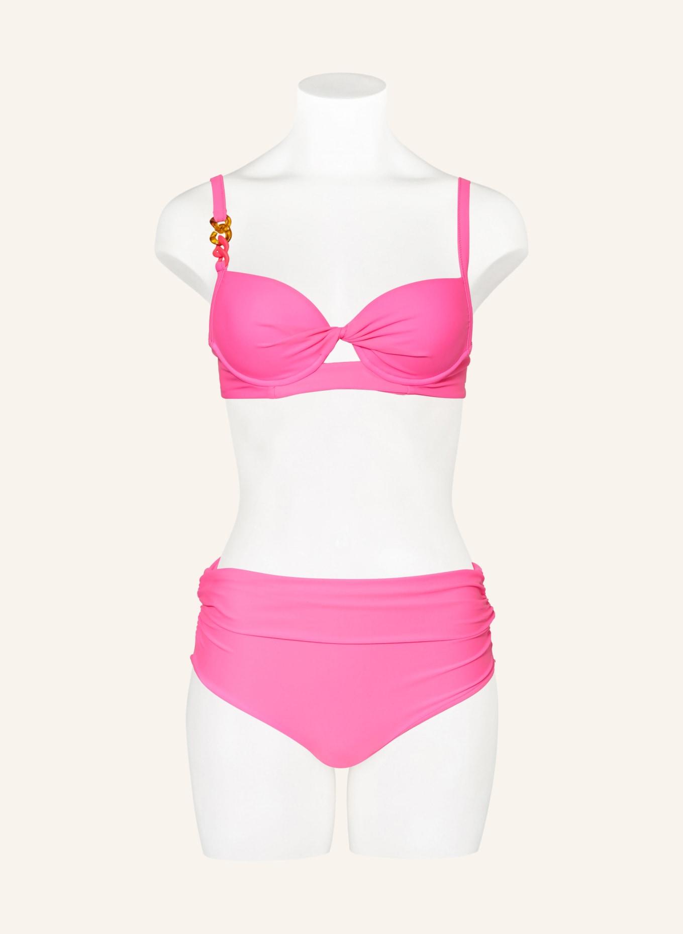 SPORTALM High-waist bikini bottoms, Color: NEON PINK (Image 2)