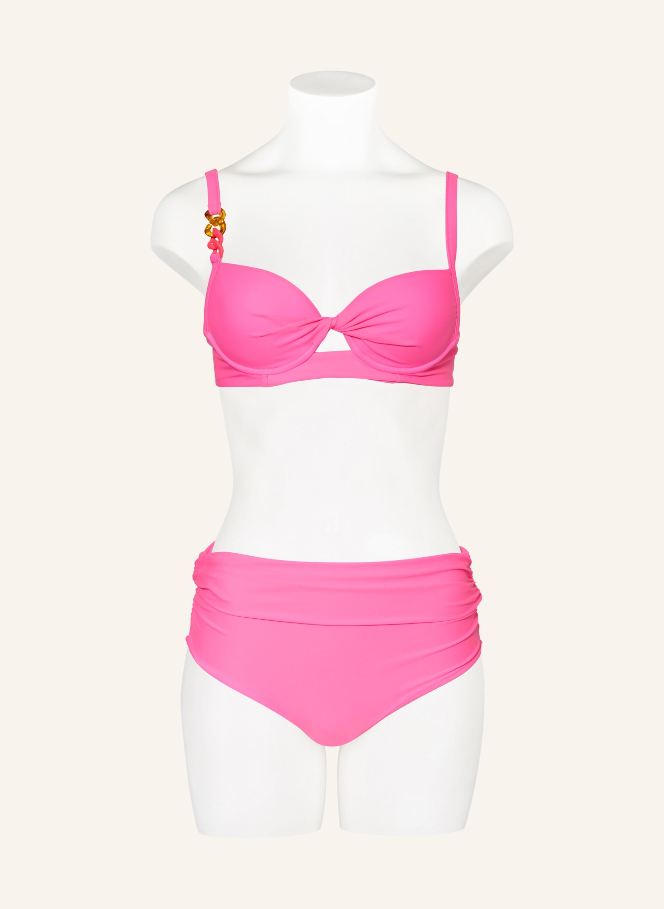SPORTALM Underwired bikini top, Color: NEON PINK (Image 2)