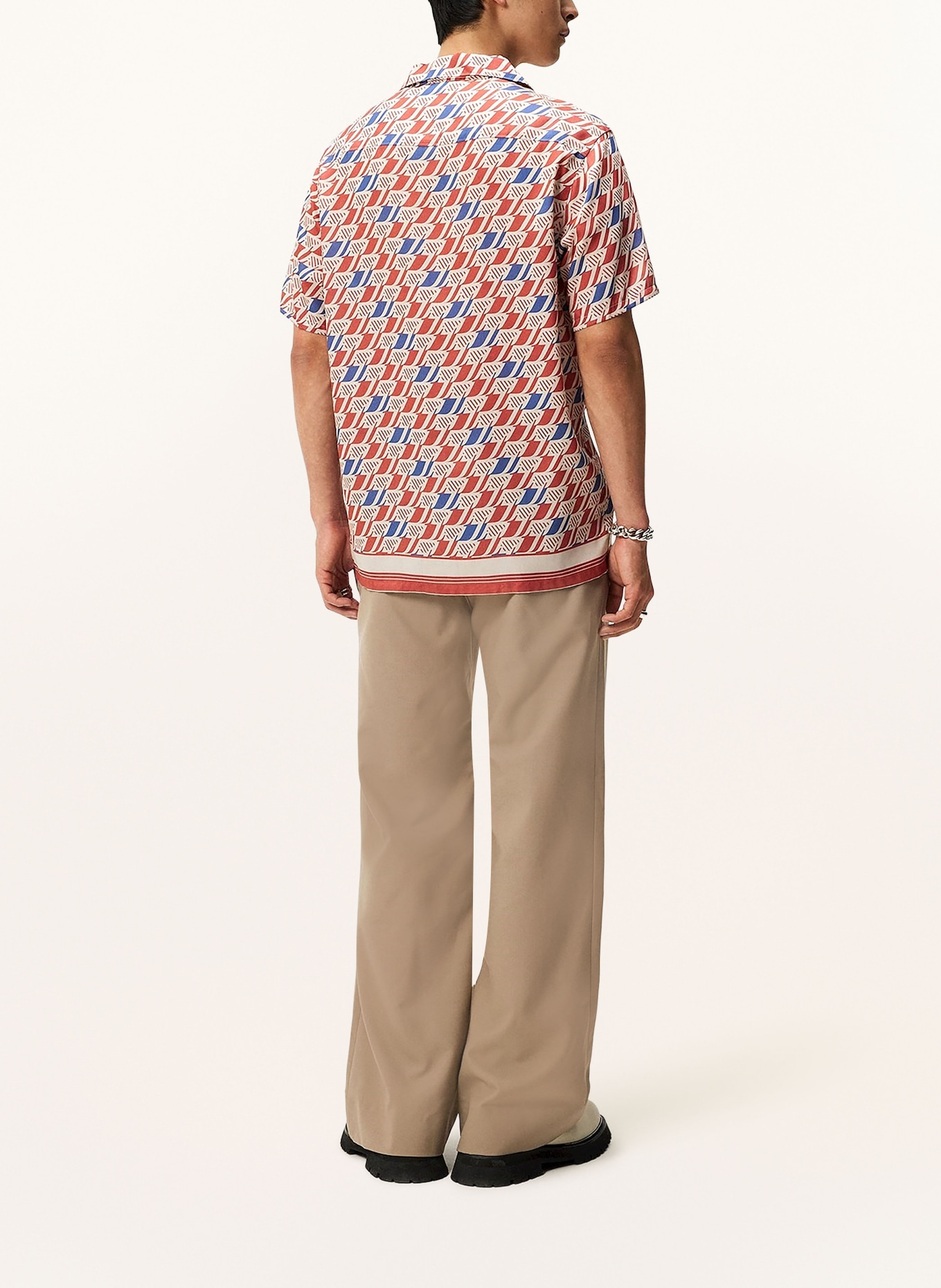 J.LINDEBERG Resort shirt ELIO comfort fit, Color: ROSE/ WHITE/ BLUE (Image 3)