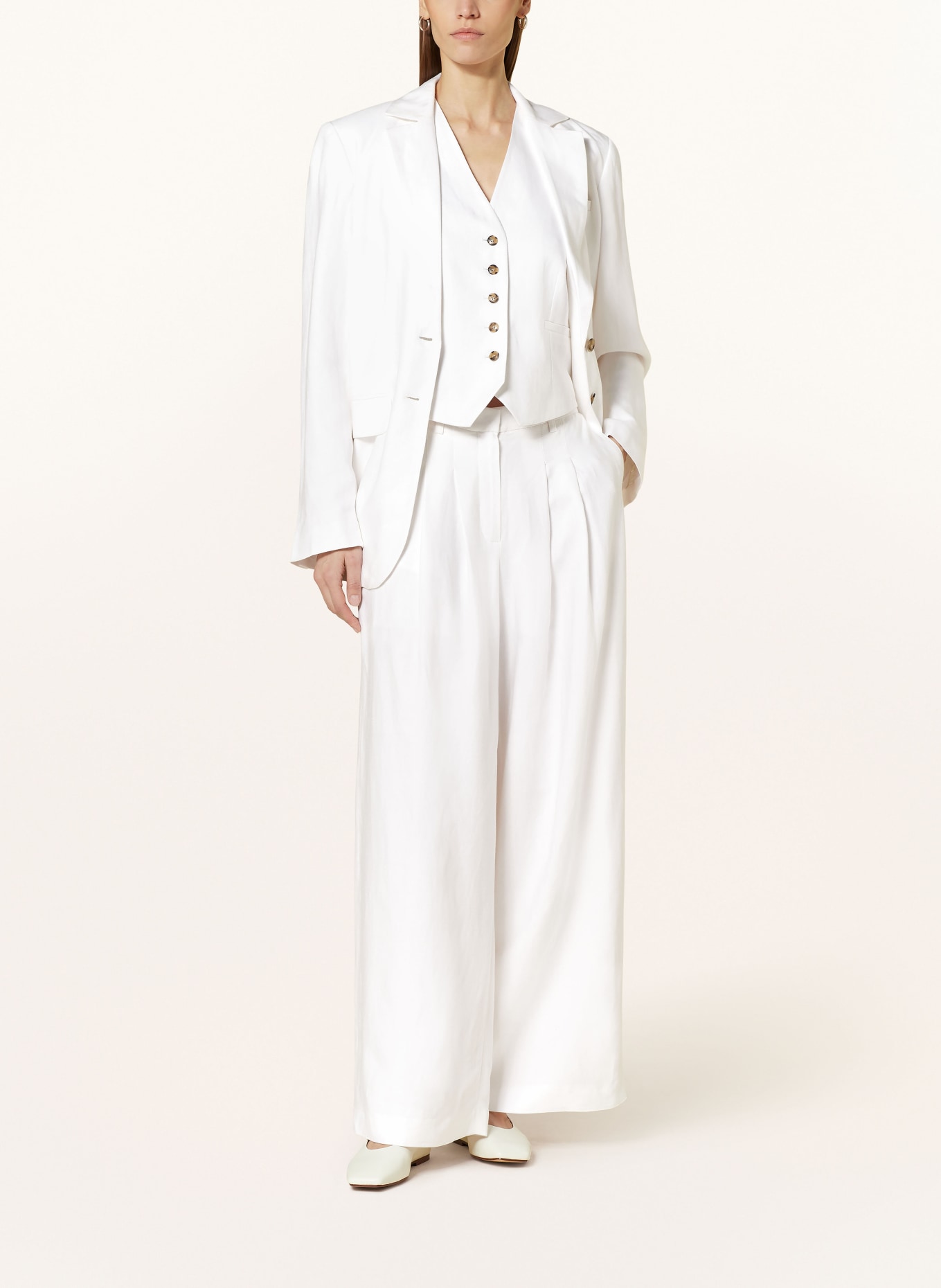 Herskind Wide leg trousers PALAZZO, Color: WHITE (Image 2)