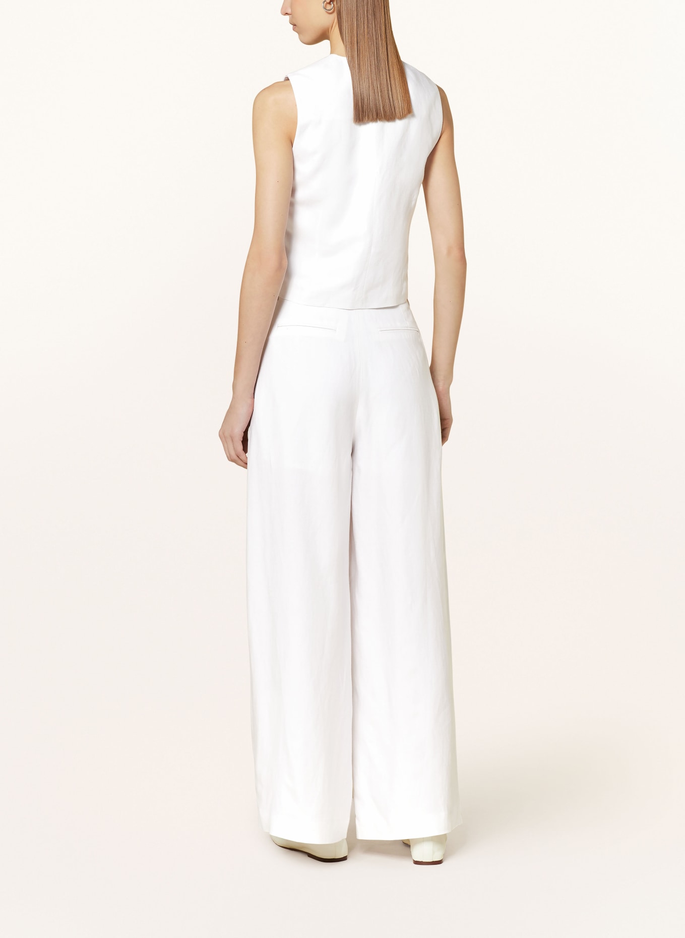 Herskind Wide leg trousers PALAZZO, Color: WHITE (Image 3)