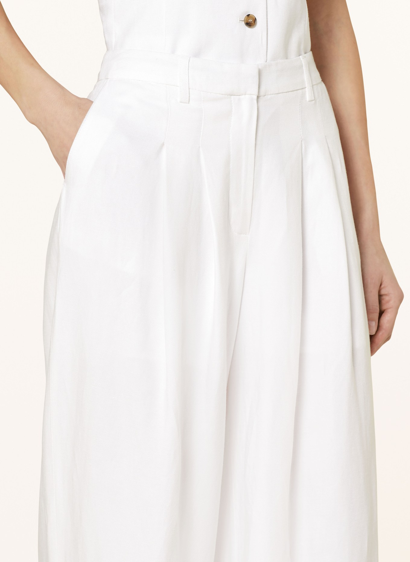 Herskind Wide leg trousers PALAZZO, Color: WHITE (Image 5)