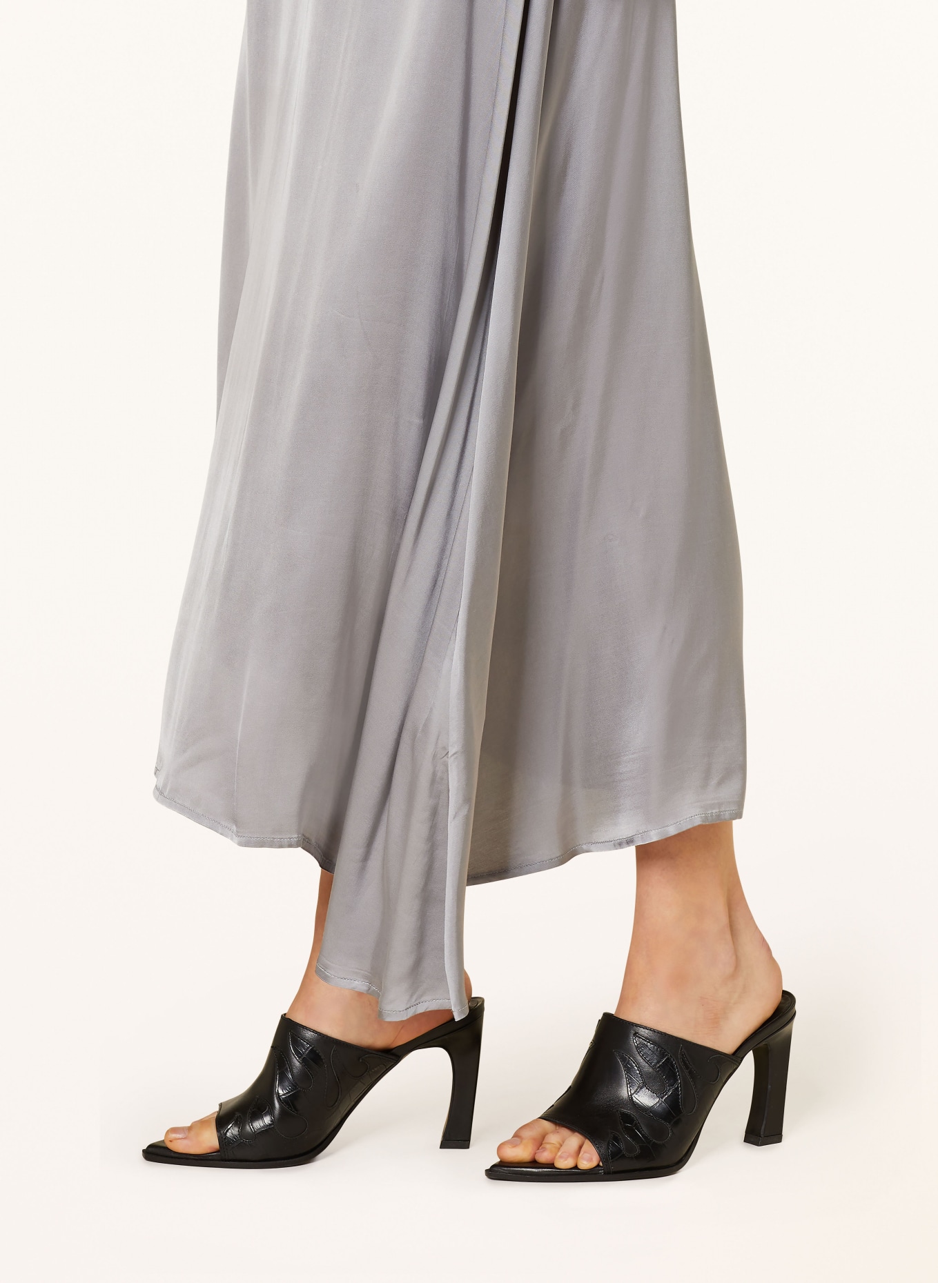 Herskind Satin skirt SILLE, Color: GRAY (Image 4)