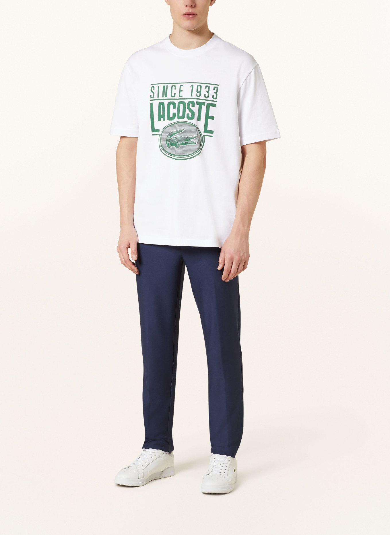 LACOSTE T-Shirt, Farbe: WEISS/ GRÜN (Bild 2)