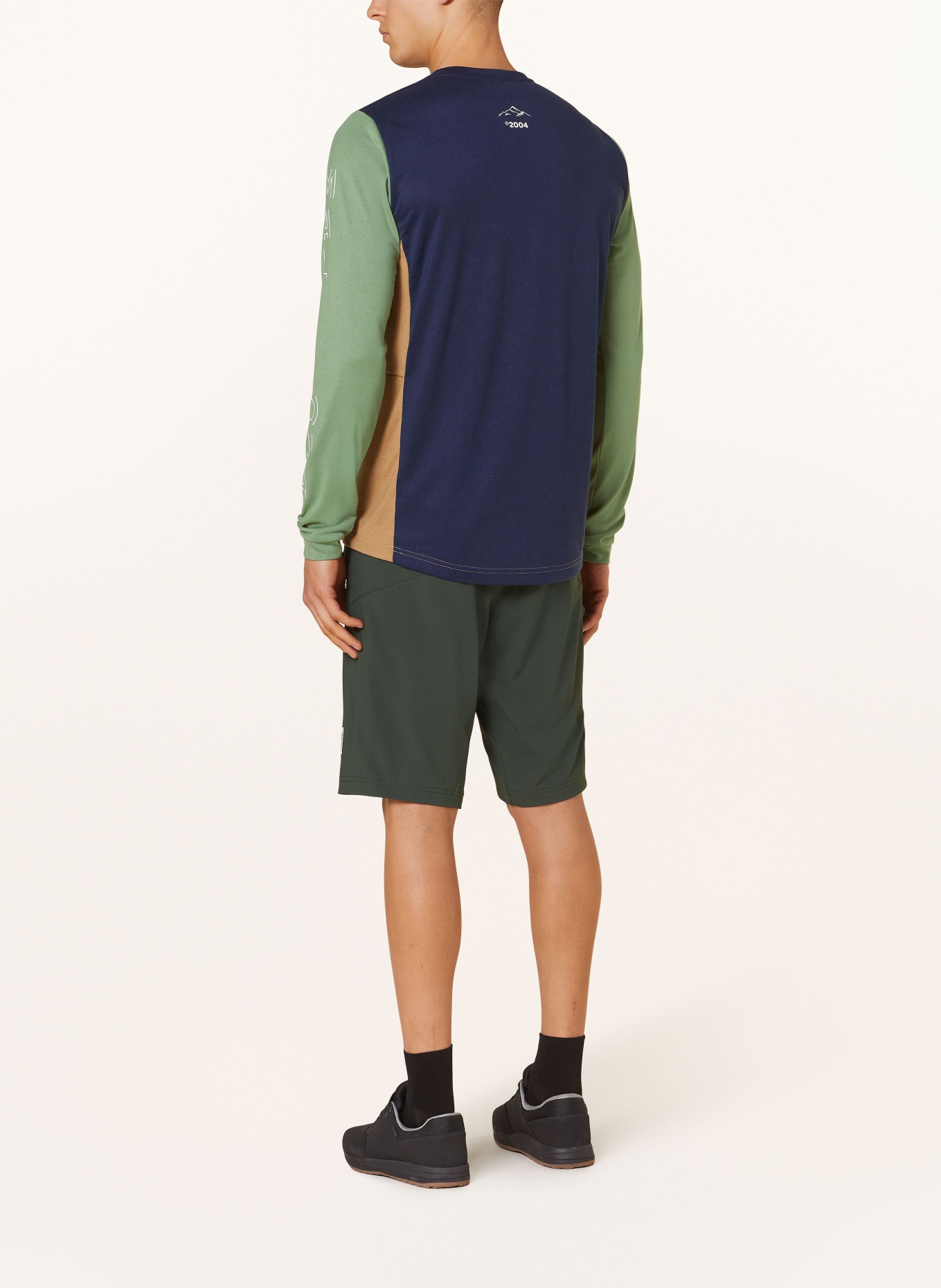 maloja Cycling shirt HAUNOLDM., Color: CAMEL/ DARK BLUE/ GREEN (Image 3)