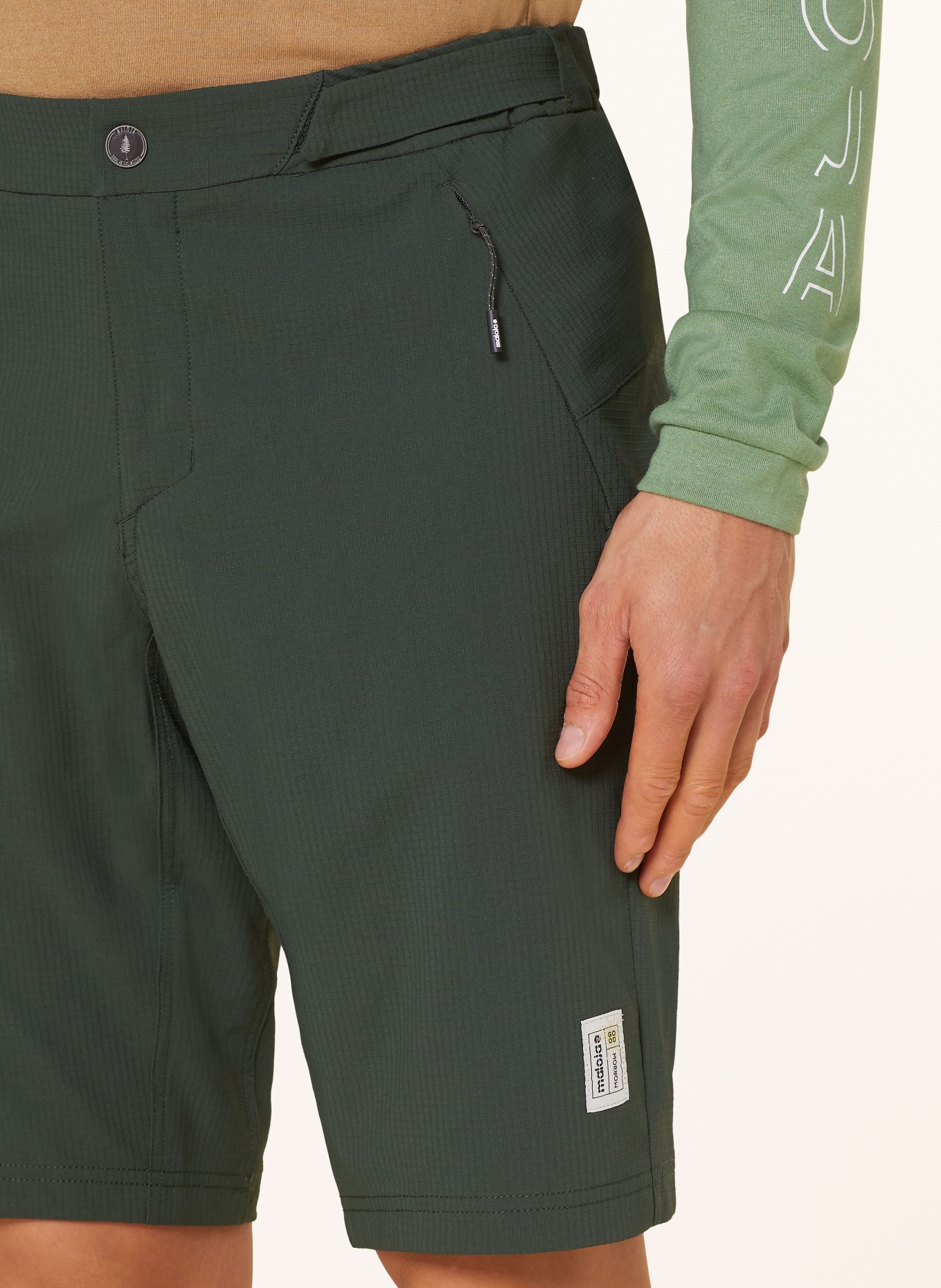maloja Cycling shorts without padded insert GRUYERESM, Color: DARK GREEN (Image 5)