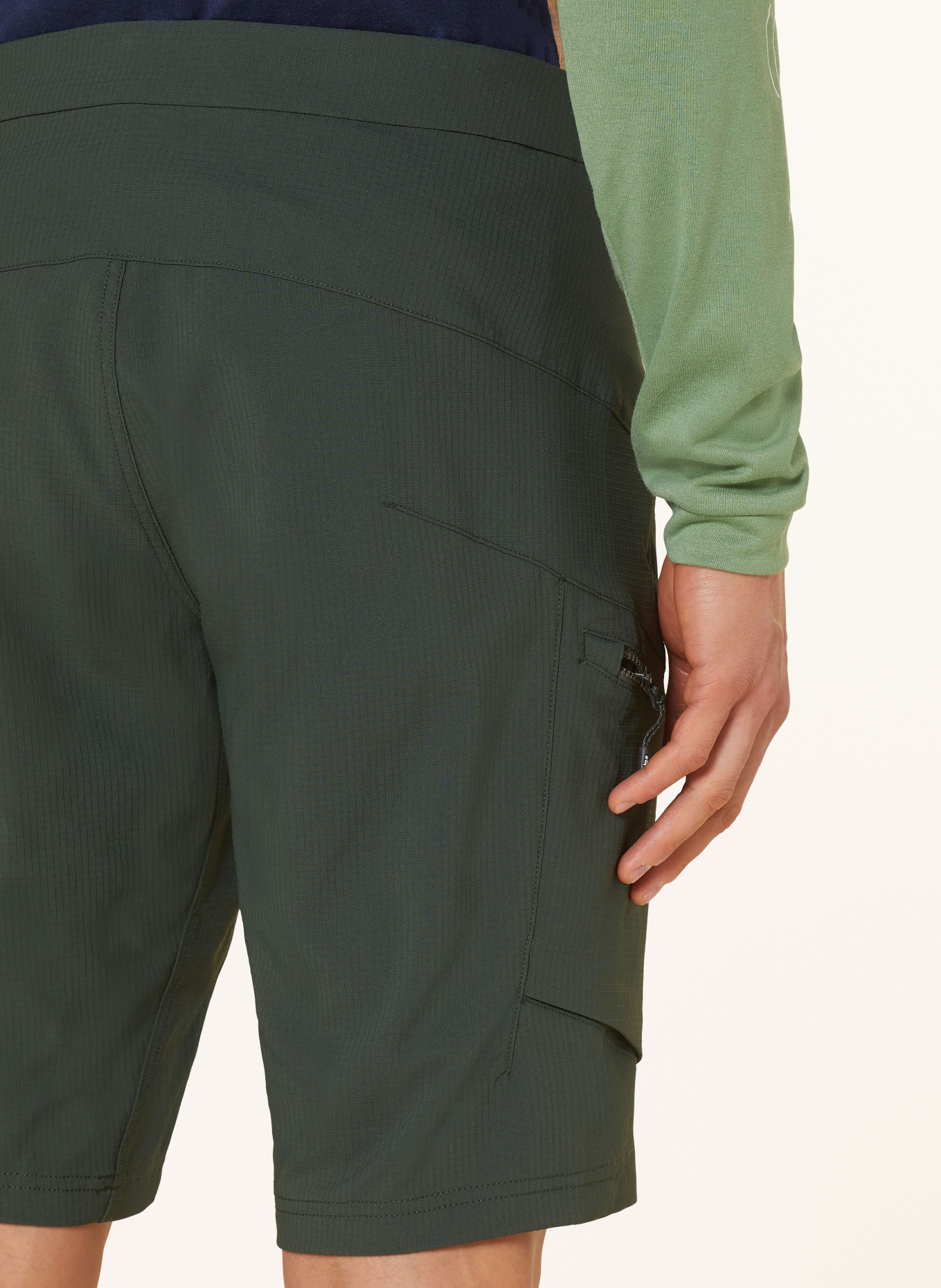maloja Cycling shorts without padded insert GRUYERESM, Color: DARK GREEN (Image 6)