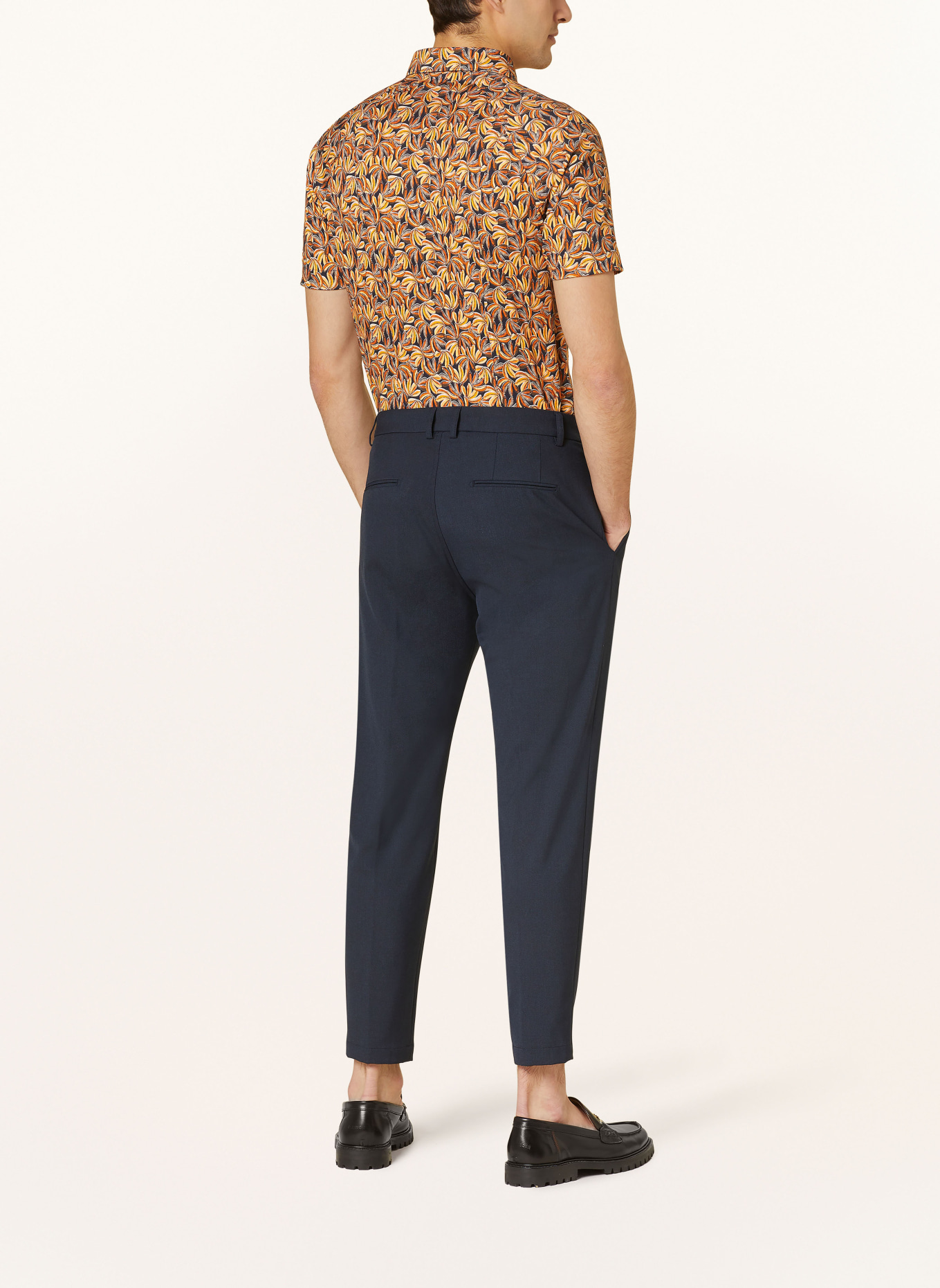 DESOTO Short sleeve shirt slim fit, Color: ORANGE/ YELLOW/ BROWN (Image 3)
