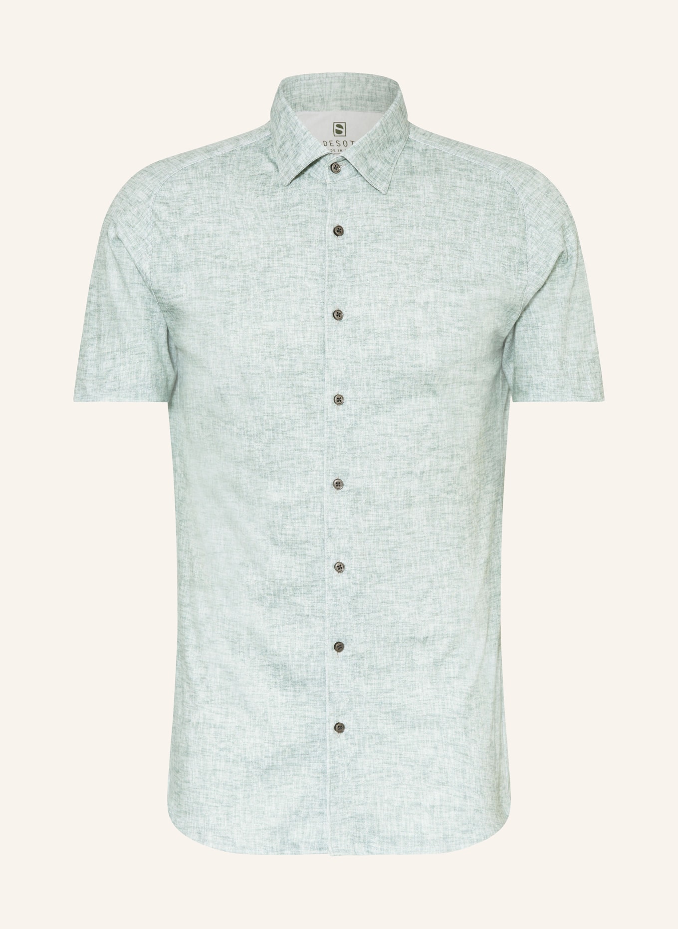 DESOTO Short sleeve shirt slim fit in jersey, Color: MINT (Image 1)