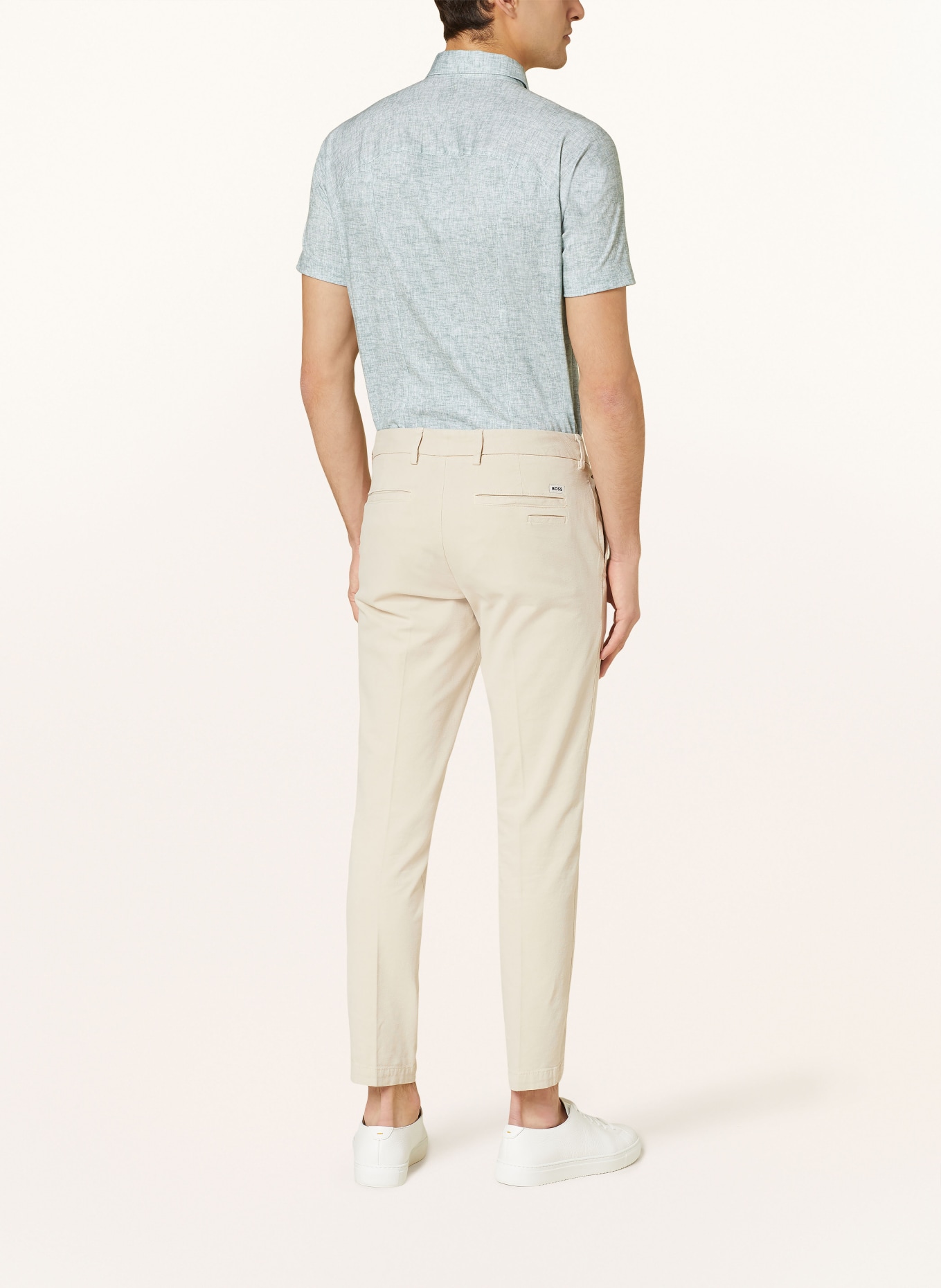 DESOTO Short sleeve shirt slim fit in jersey, Color: MINT (Image 3)