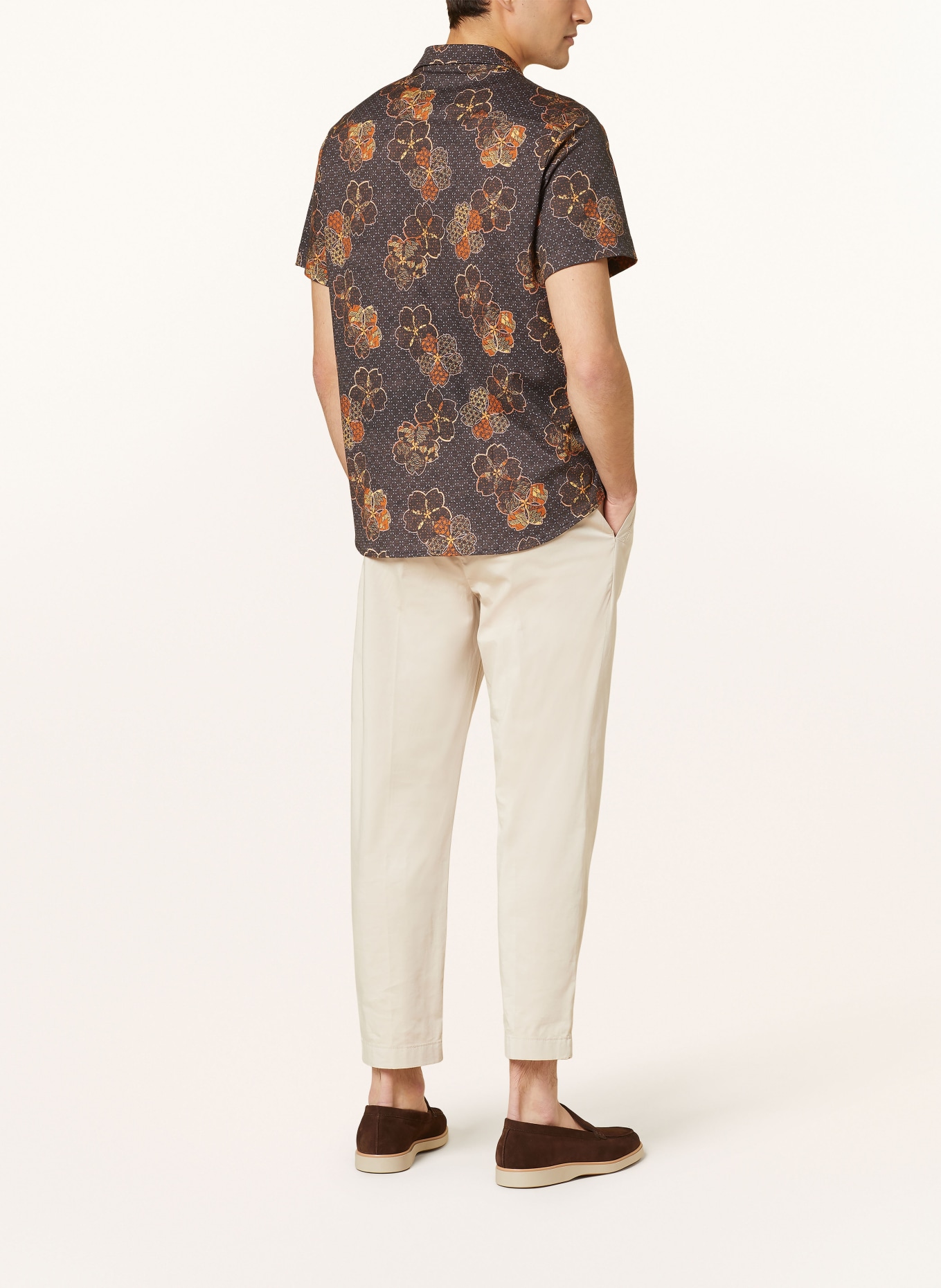 DESOTO Resort shirt comfort fit, Color: DARK BROWN/ BROWN/ DARK YELLOW (Image 3)