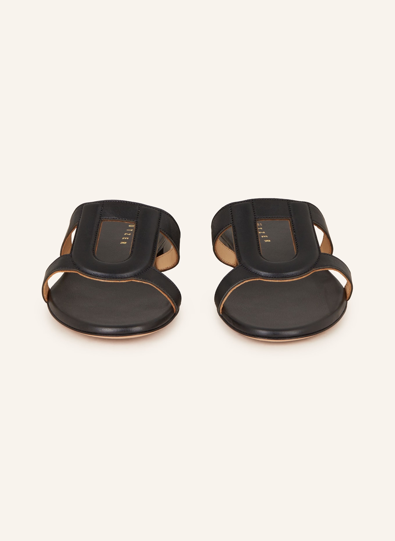 UNÜTZER Pantoletten: SCHWARZ