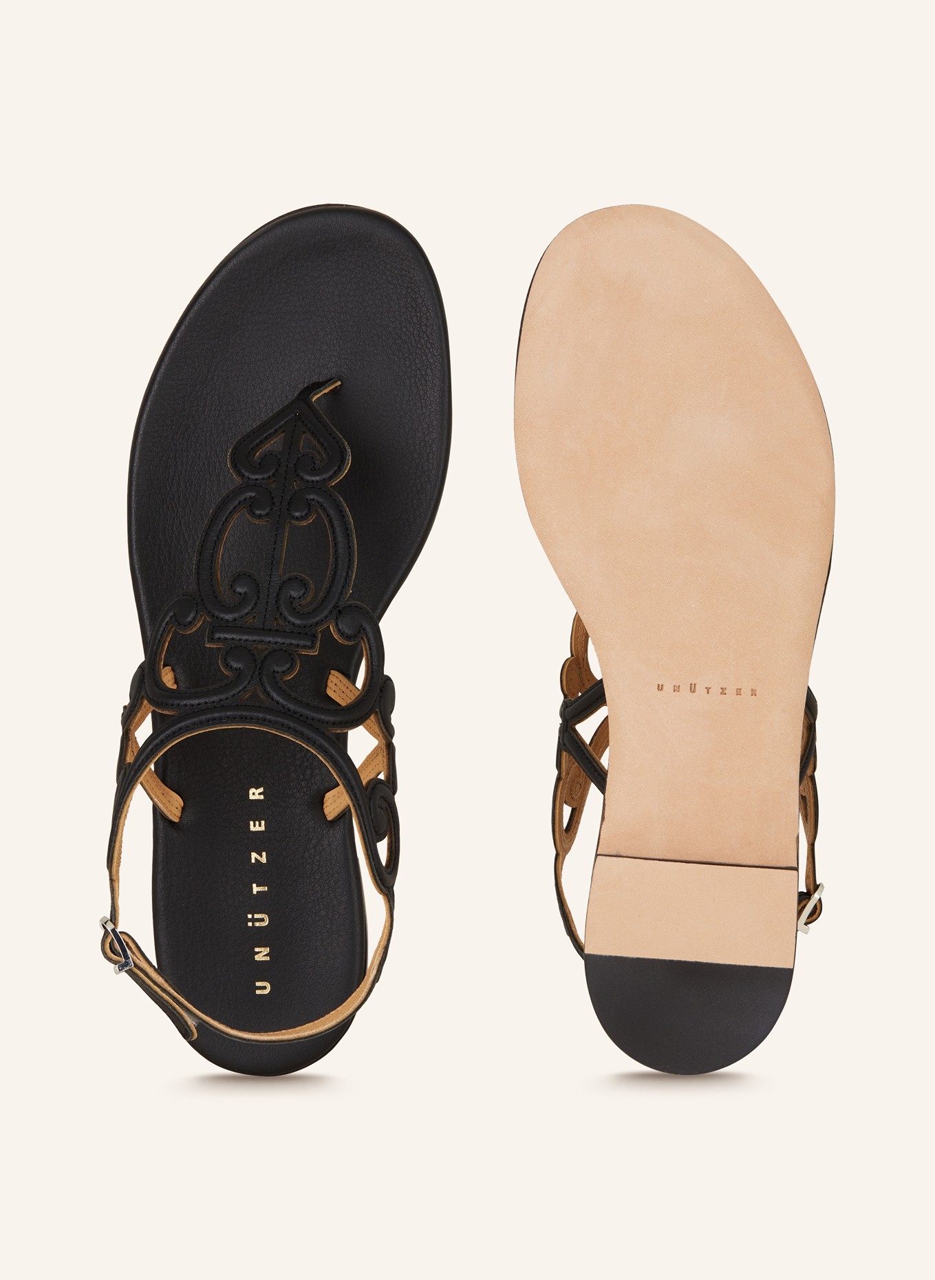 UNÜTZER Sandals: BLACK