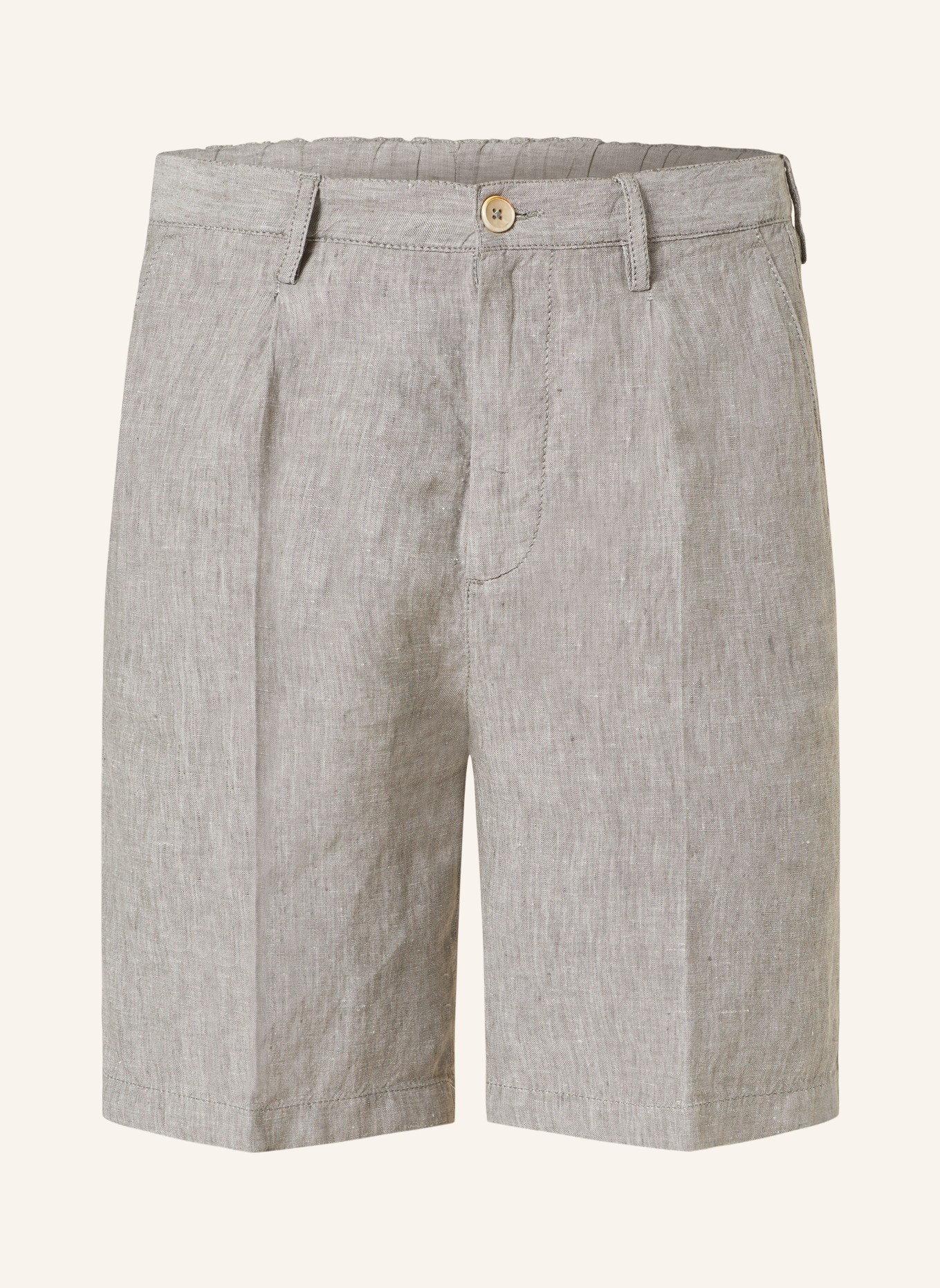 ALBERTO Linen shorts JACK-K wide fit, Color: GRAY (Image 1)