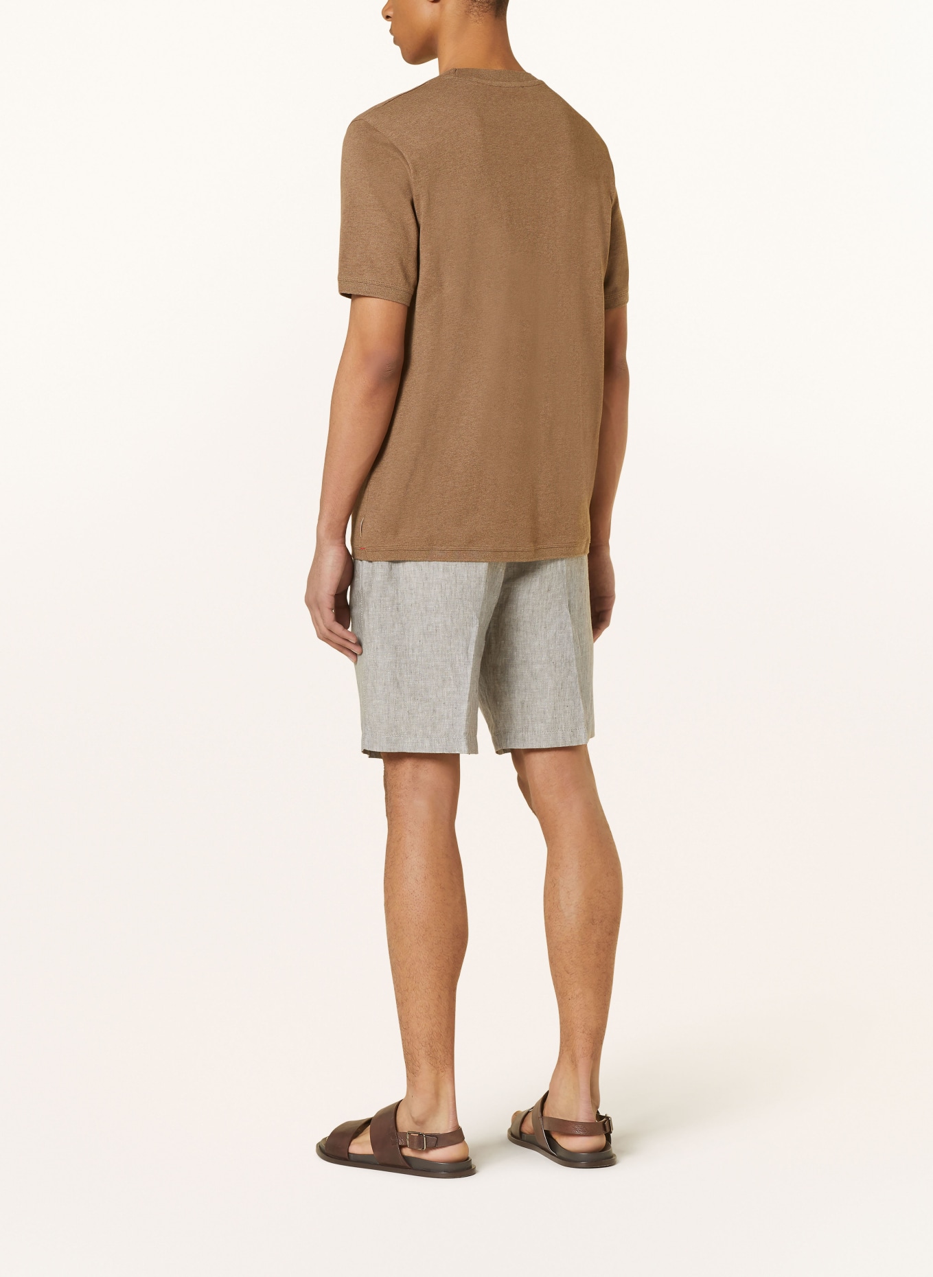 ALBERTO Linen shorts JACK-K wide fit, Color: GRAY (Image 3)