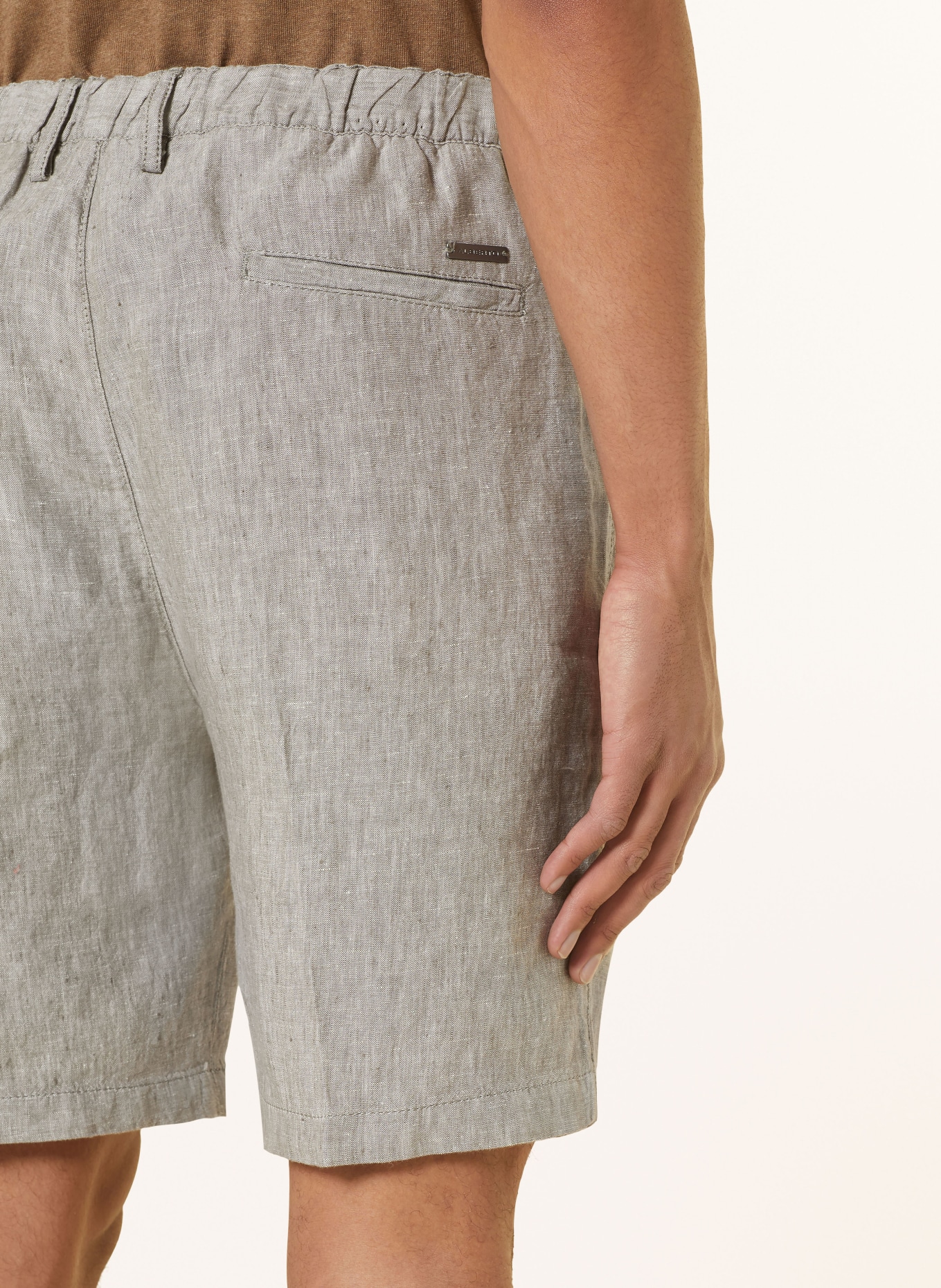 ALBERTO Linen shorts JACK-K wide fit, Color: GRAY (Image 6)