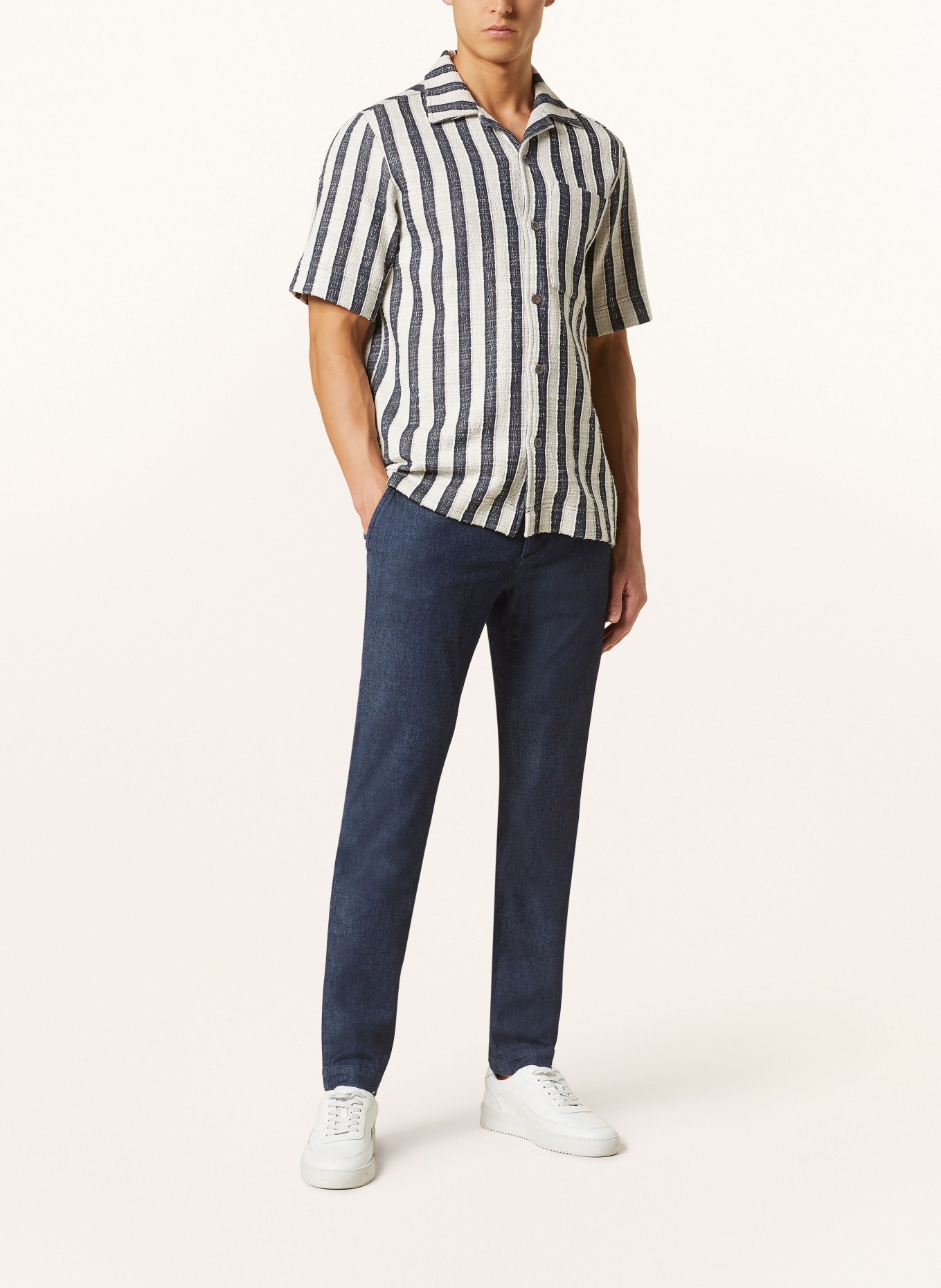 ALBERTO Spodnie JUMP w stylu dresowym slim fit, Kolor: GRANATOWY (Obrazek 2)