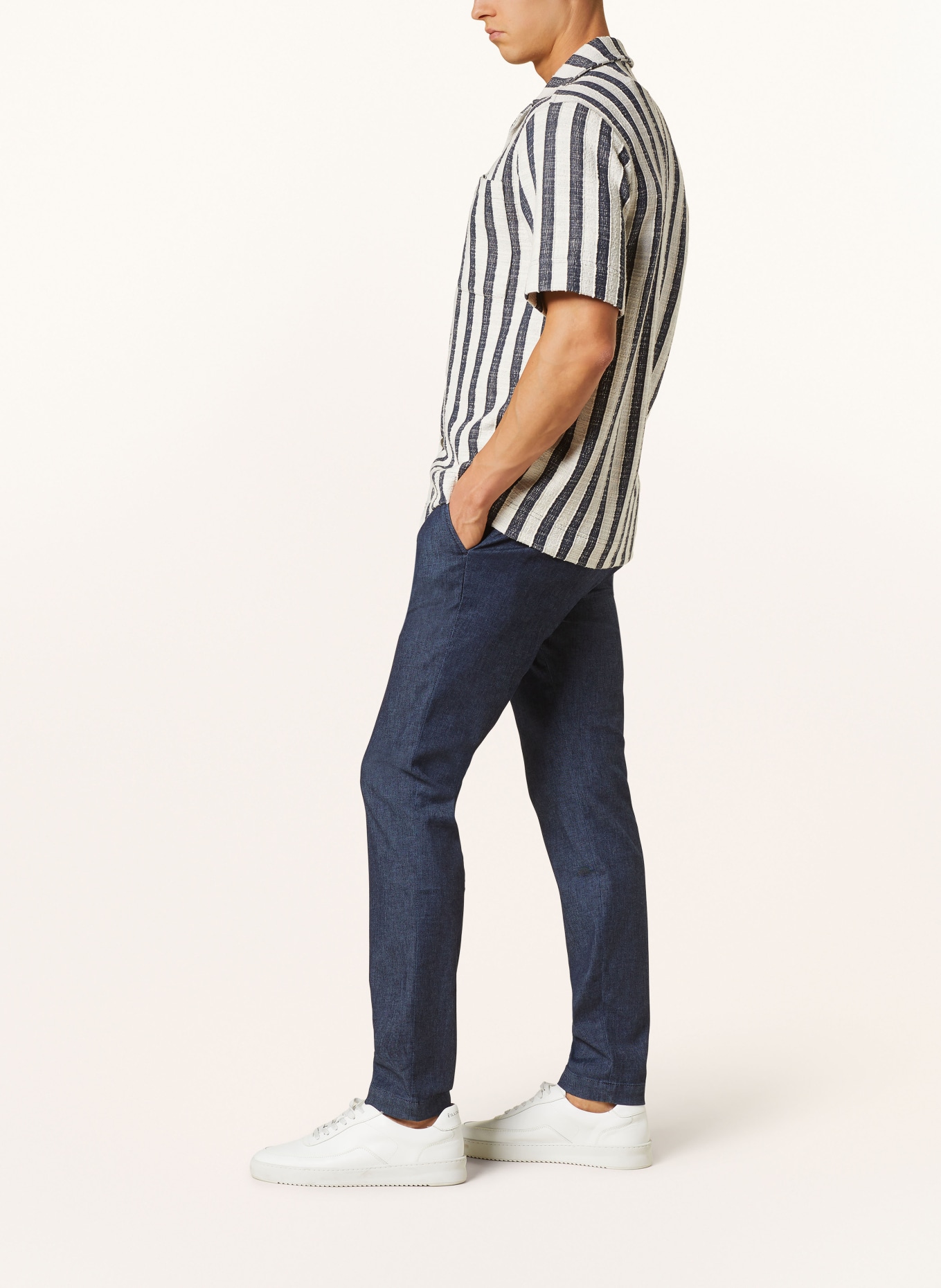 ALBERTO Spodnie JUMP w stylu dresowym slim fit, Kolor: GRANATOWY (Obrazek 4)