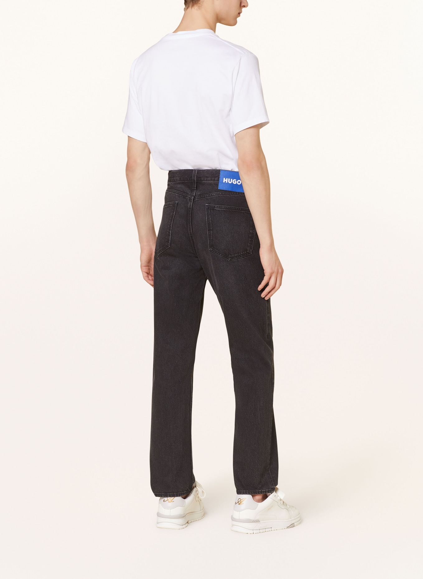 HUGO Džíny JONAH Straight Fit: 021 DARK GREY