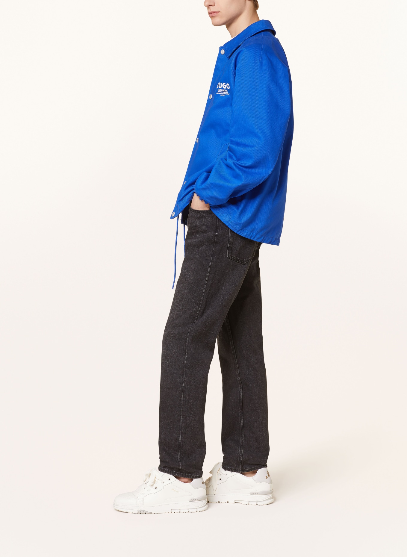 HUGO BLUE Jeansy JONAH straight fit, Kolor: 021 DARK GREY (Obrazek 4)