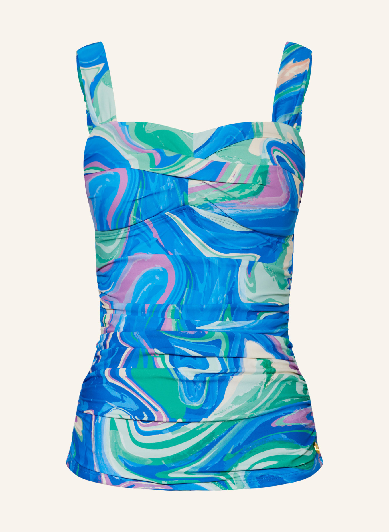 ten Cate Tankini top, Color: BLUE/ LIGHT GREEN/ PURPLE (Image 1)