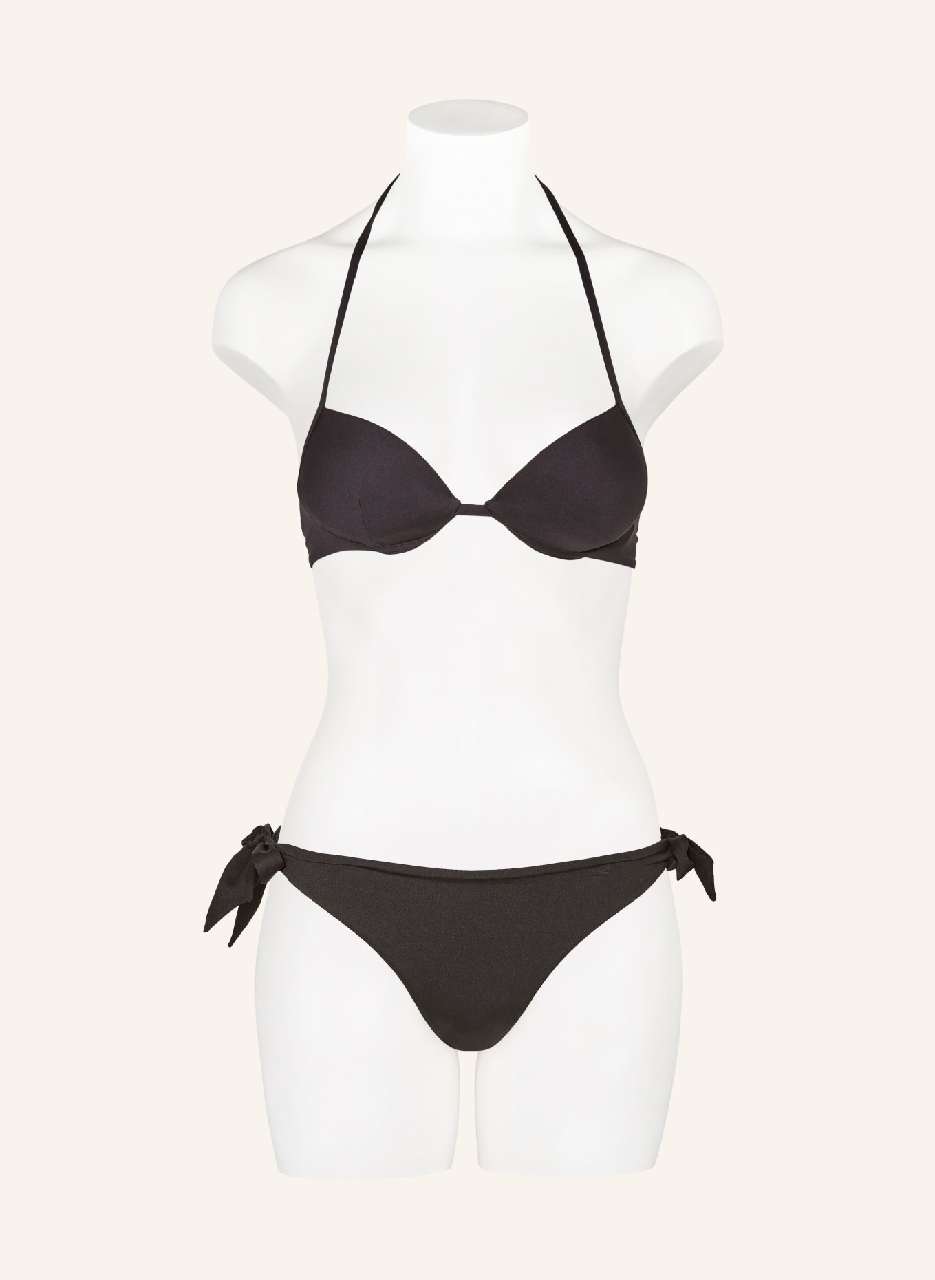 Max Mara BEACHWEAR Triangle bikini bottoms STEFY, Color: BLACK (Image 2)