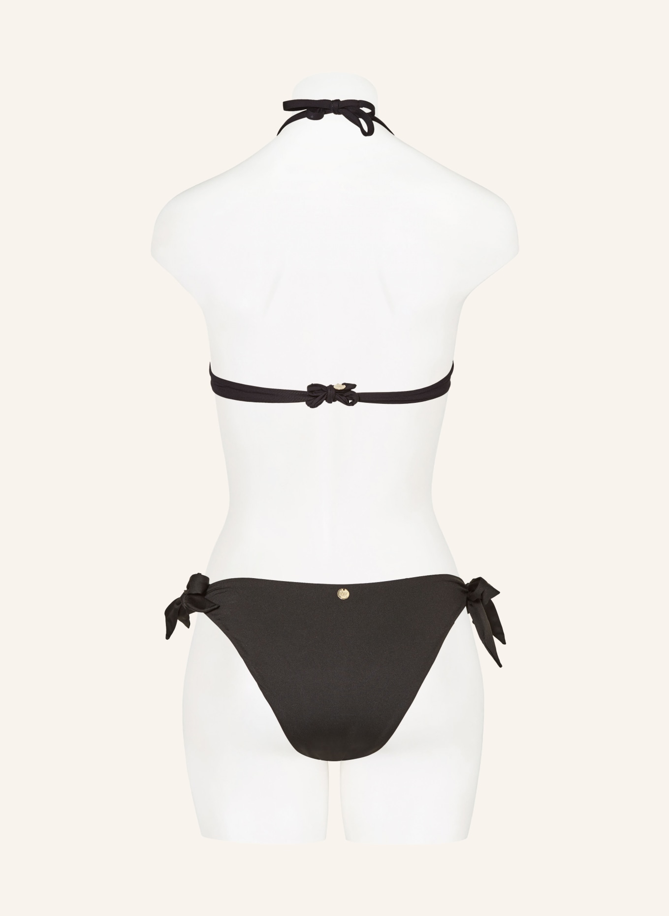 Max Mara BEACHWEAR Triangle bikini bottoms STEFY, Color: BLACK (Image 3)