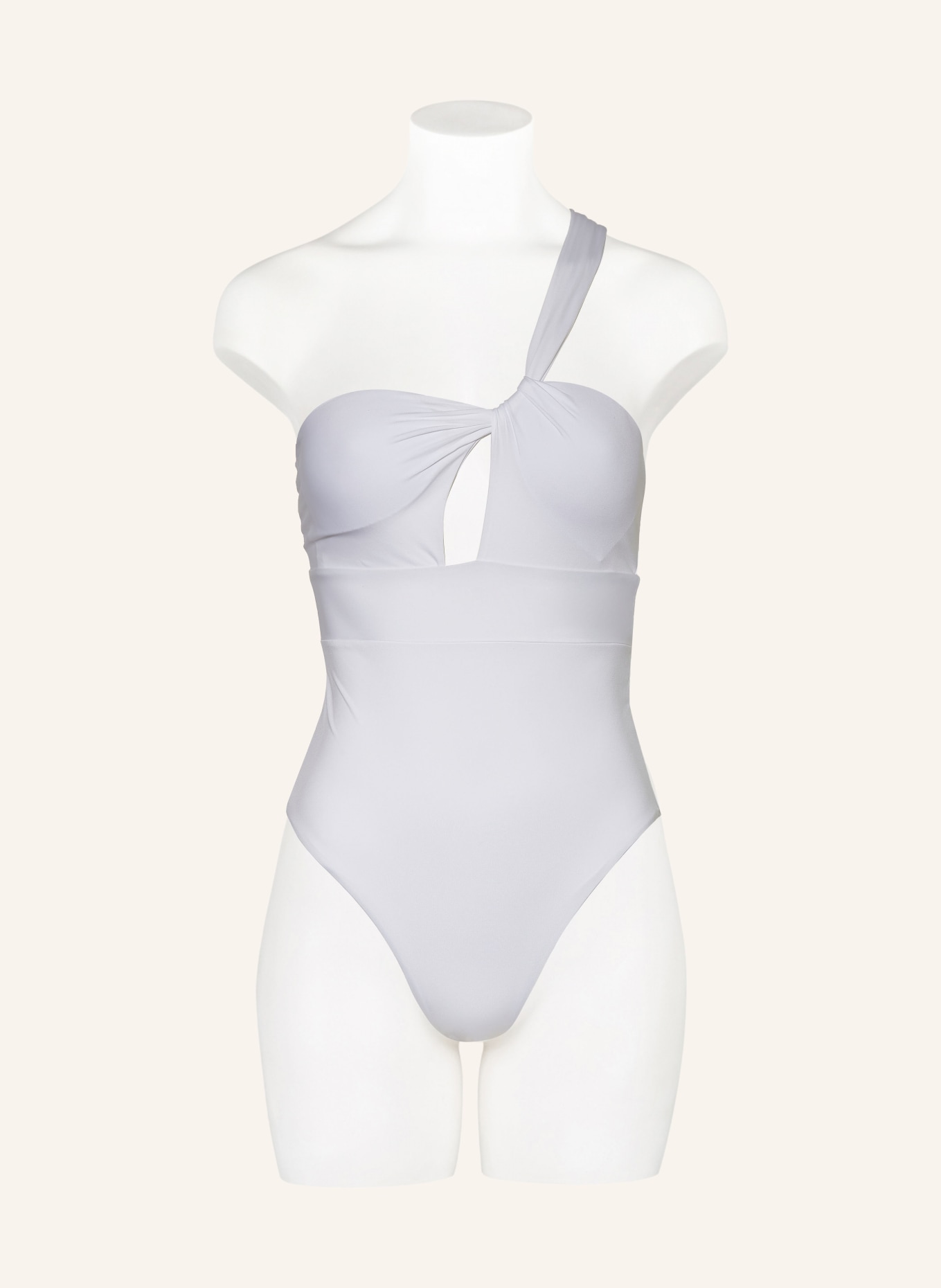 Max Mara BEACHWEAR One-shoulder swimsuit CORINE, Color: WHITE (Image 2)