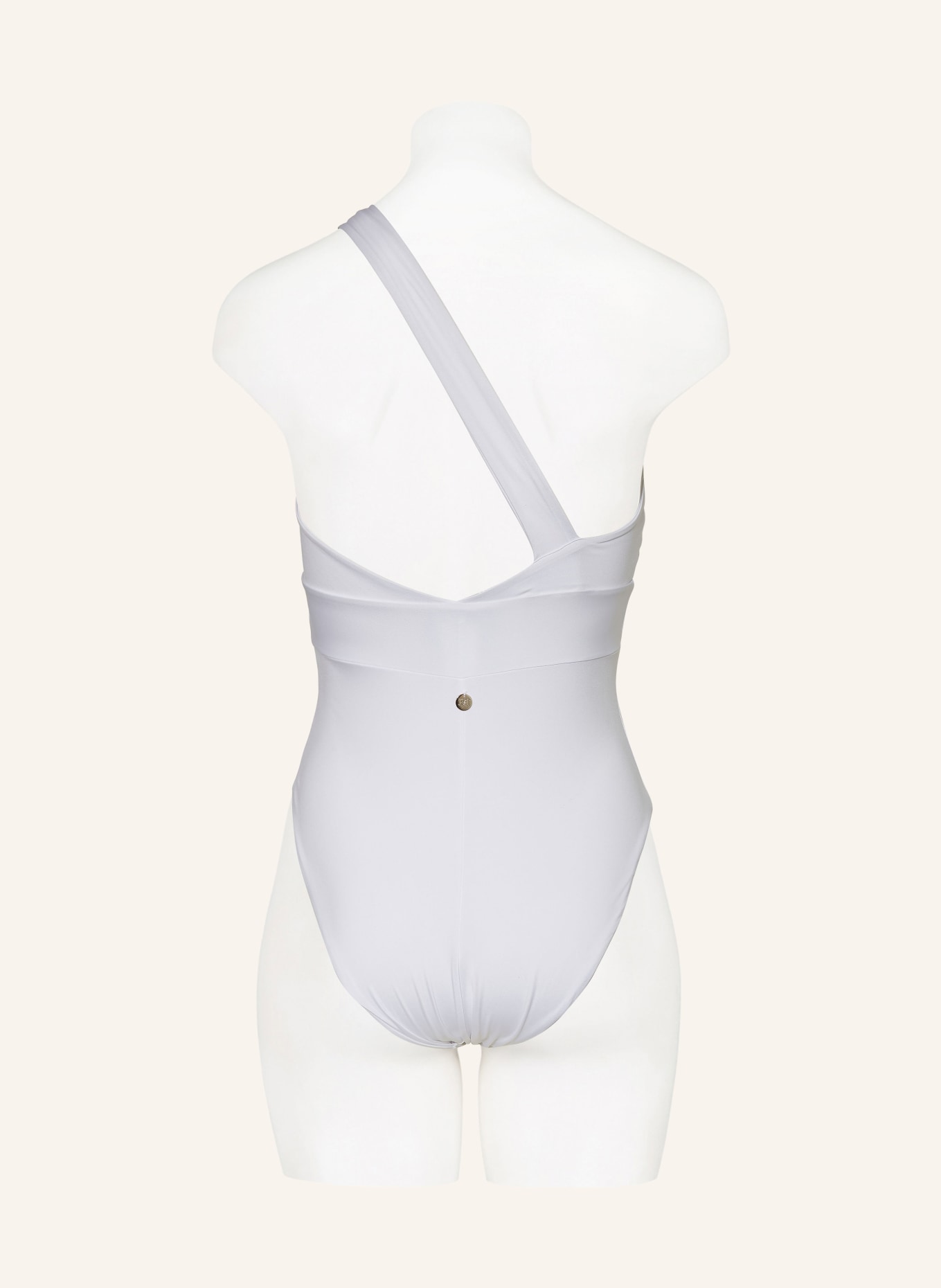 Max Mara BEACHWEAR One-shoulder swimsuit CORINE, Color: WHITE (Image 3)