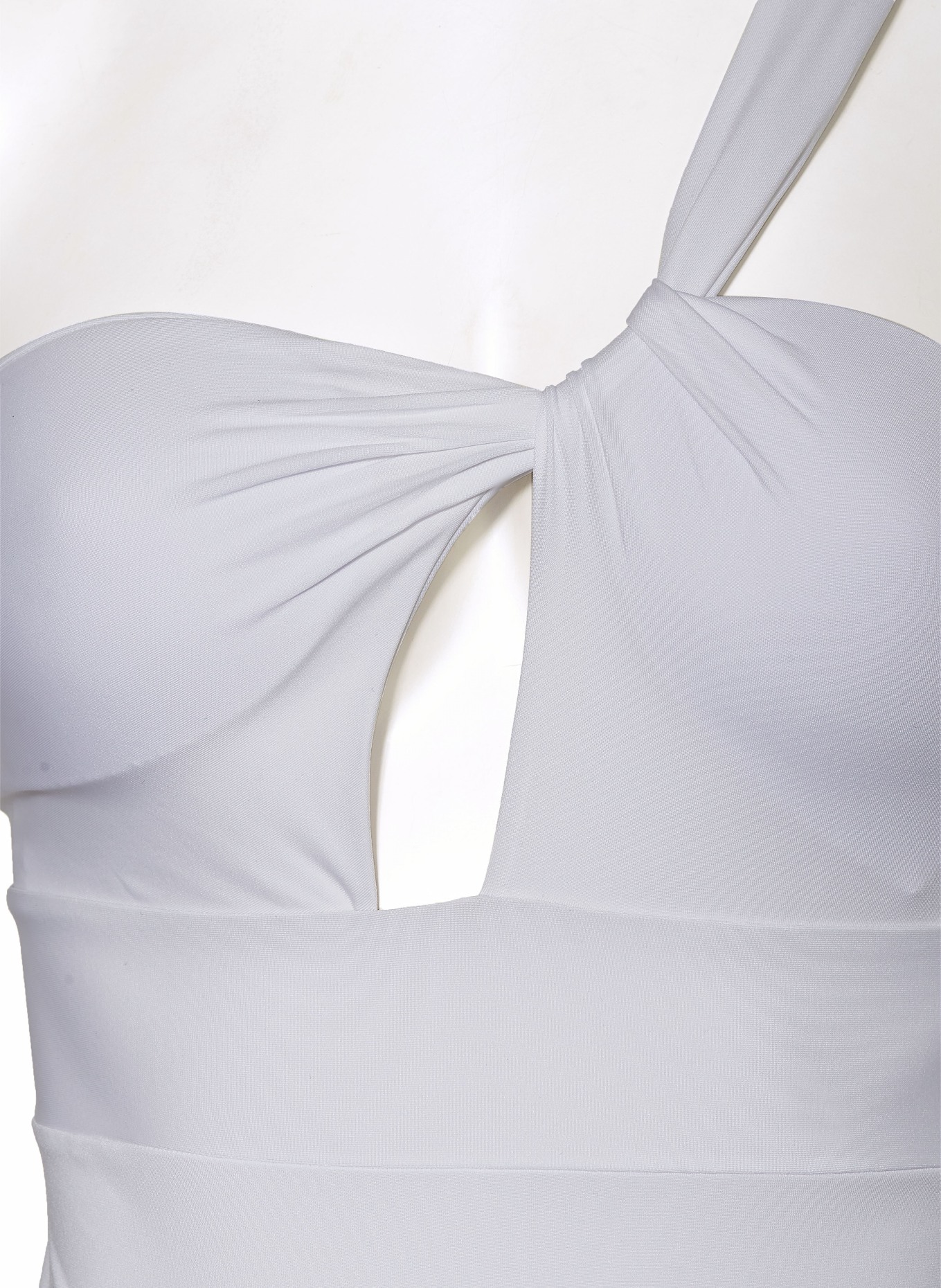 Max Mara BEACHWEAR One-shoulder swimsuit CORINE, Color: WHITE (Image 4)