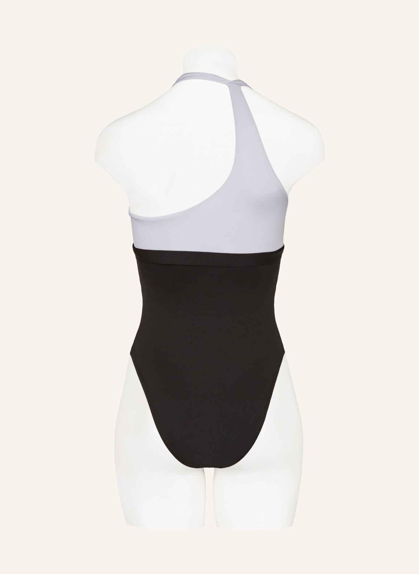 Max Mara BEACHWEAR Halter neck swimsuit CARLOTTA, Color: BLACK/ WHITE (Image 3)
