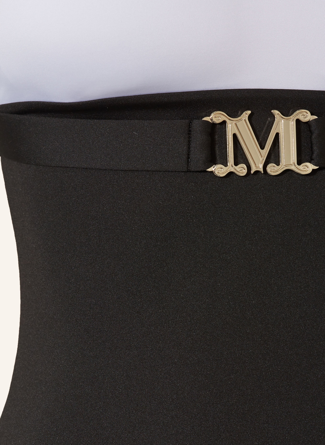 Max Mara BEACHWEAR Halter neck swimsuit CARLOTTA, Color: BLACK/ WHITE (Image 4)