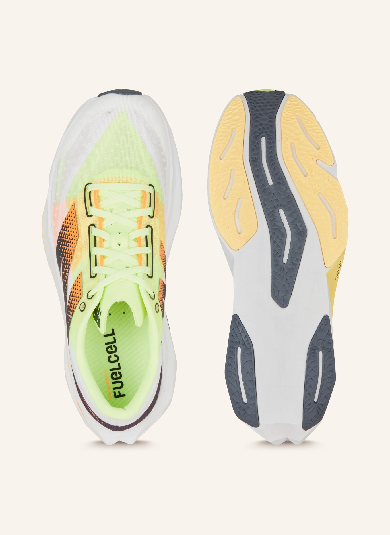 new balance Running shoes REBEL V4, Color: NEON GREEN/ NEON ORANGE/ WHITE (Image 5)
