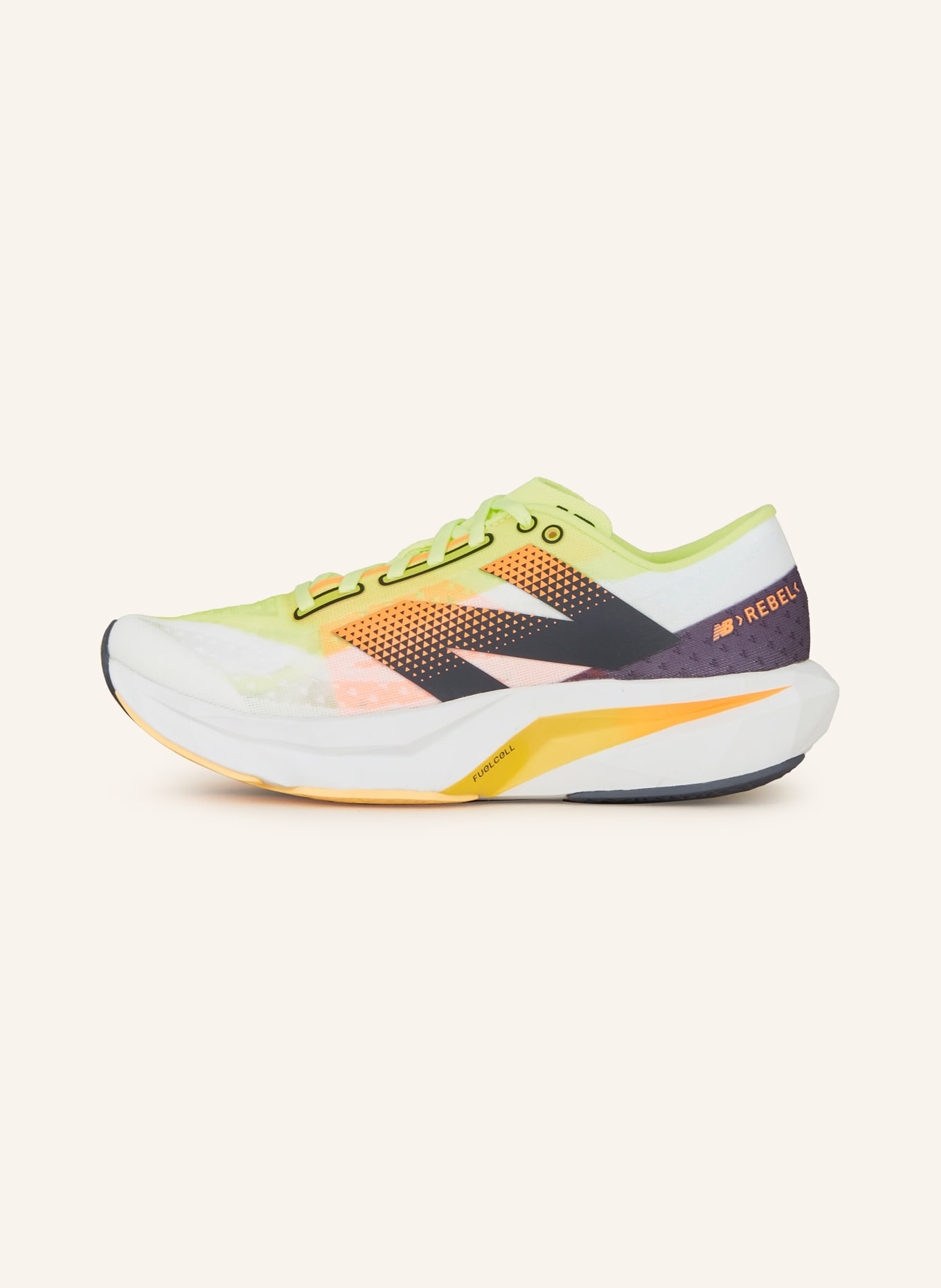 new balance Running shoes REBEL V4, Color: NEON GREEN/ NEON ORANGE/ BLACK (Image 4)