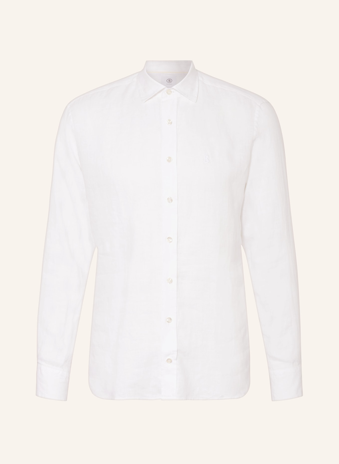 BOGNER Linen shirt TIMI regular fit, Color: WHITE (Image 1)